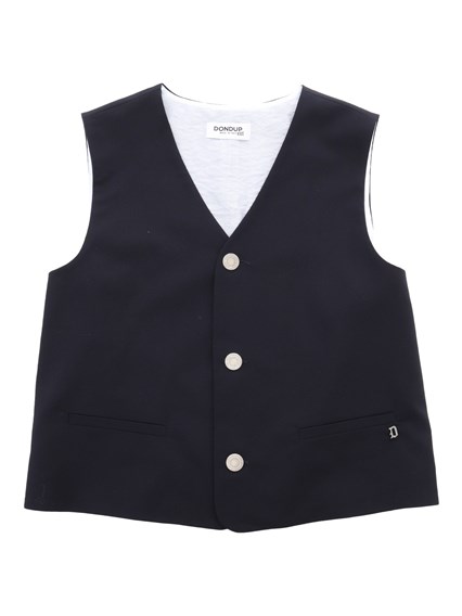 DONDUP KIDS Gilet blu da bambino