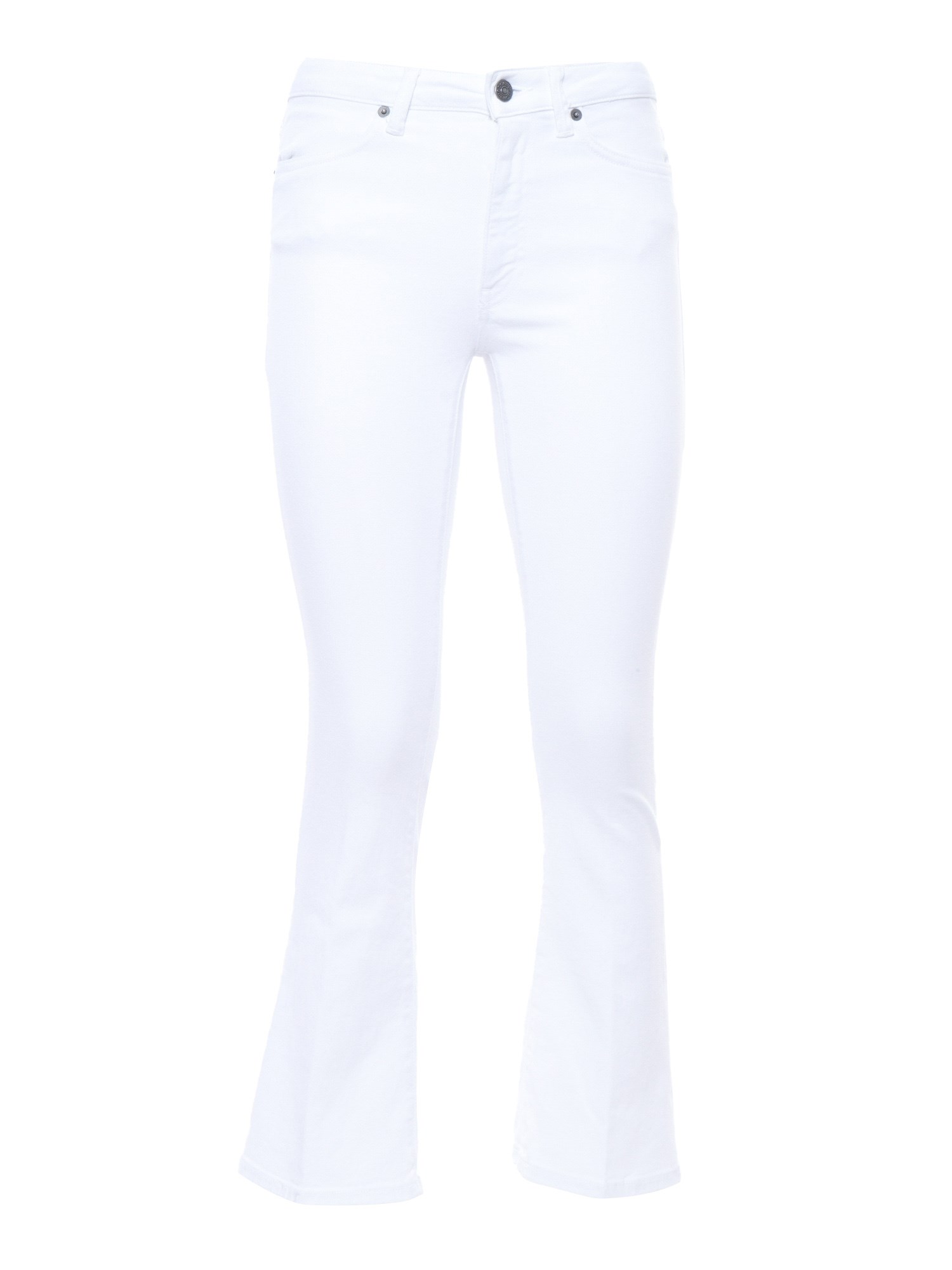 Shop Dondup White Flared Jeans