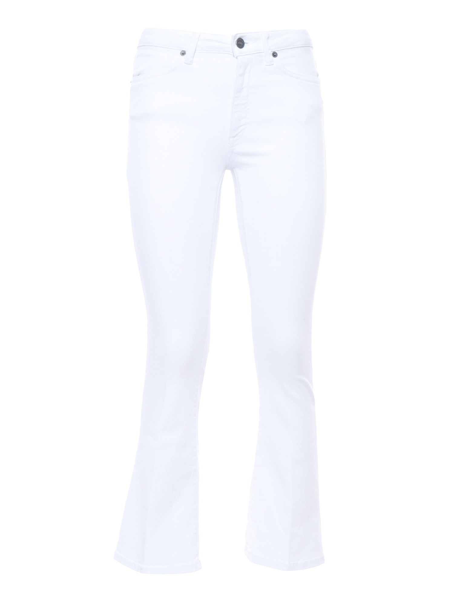 Dondup White Flared Jeans In White