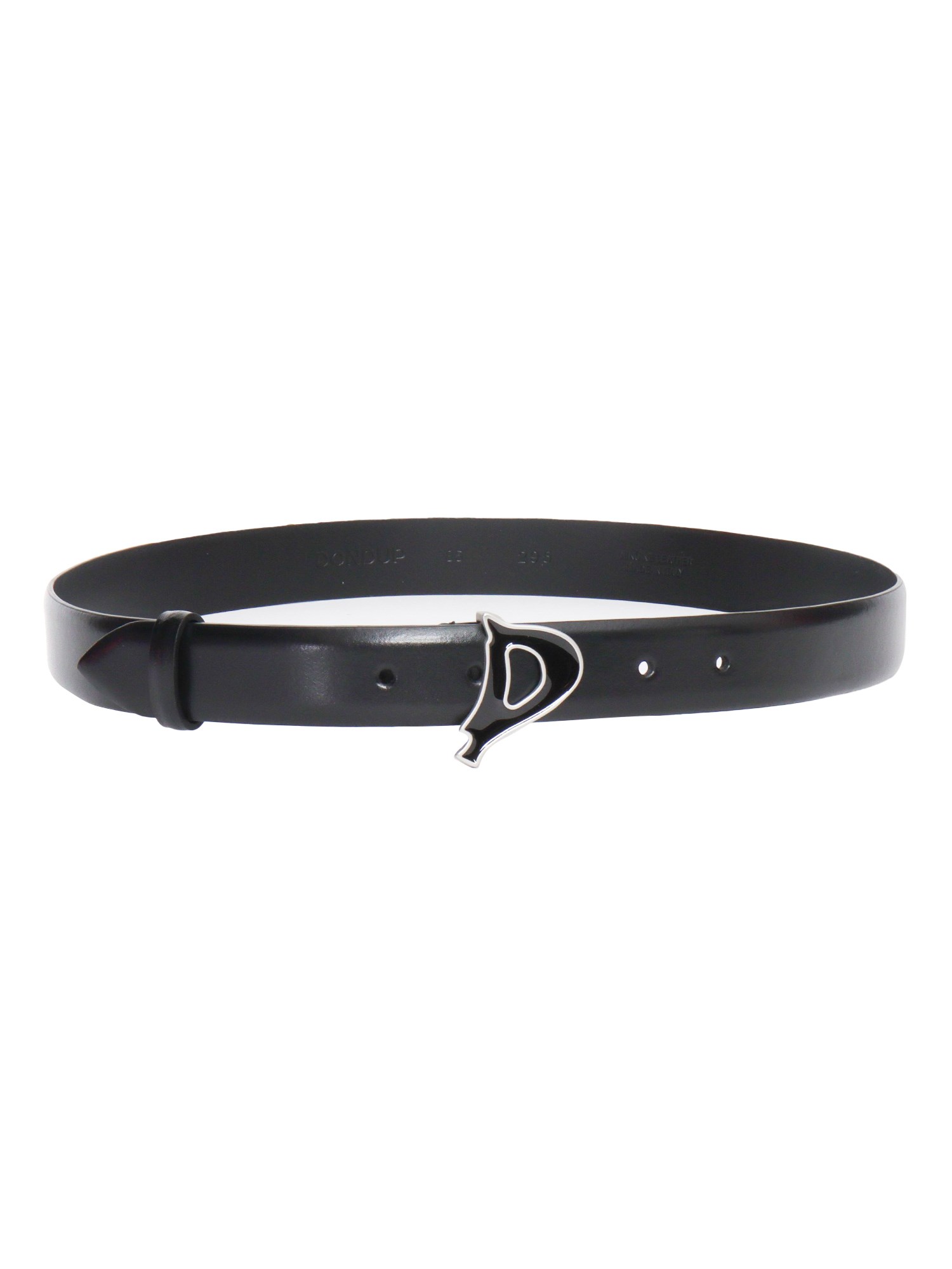 Shop Dondup Black Leather Belt