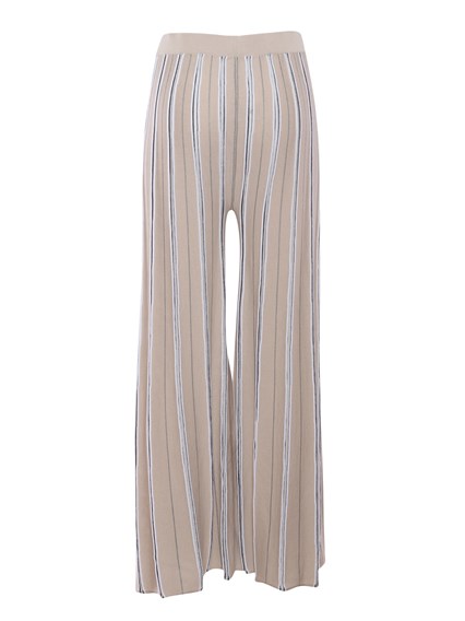 Kangra Cashmere Pantalone palazzo a righe