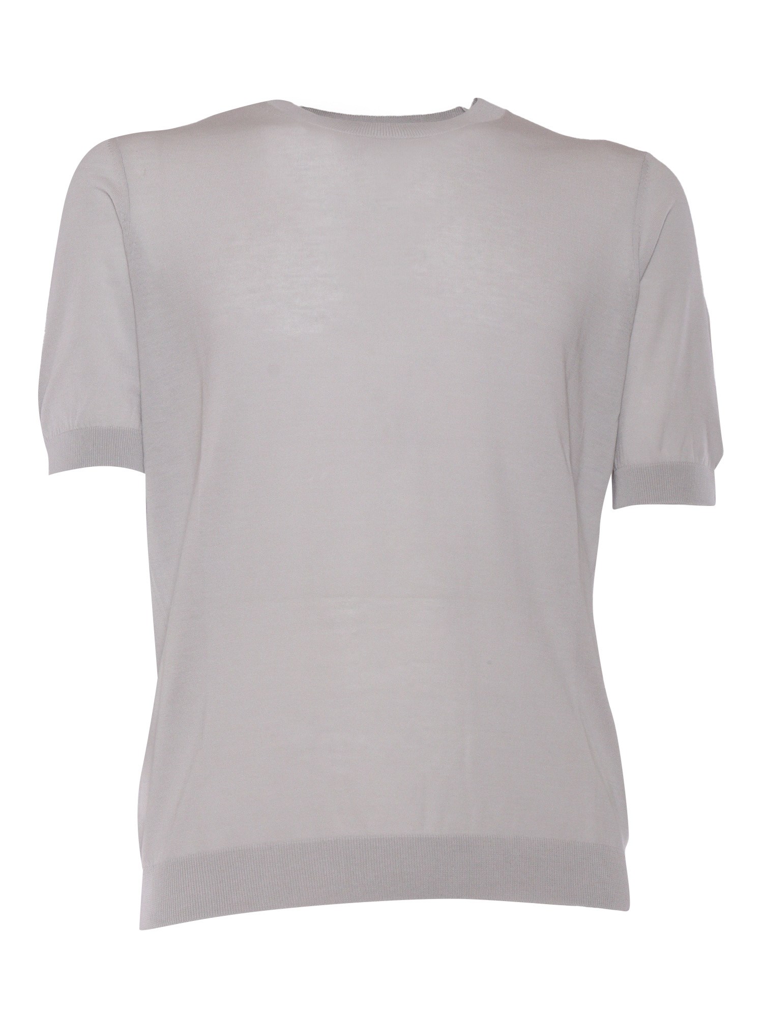 Ballantyne Short Sleeved Sweater In Gray