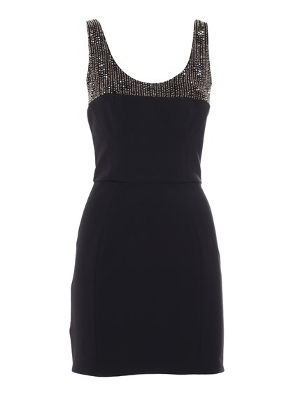 ELISABETTA FRANCHI Black dress with beads