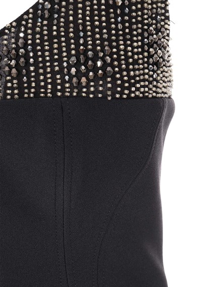 ELISABETTA FRANCHI Black dress with beads