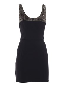 ELISABETTA FRANCHI Black dress with beads