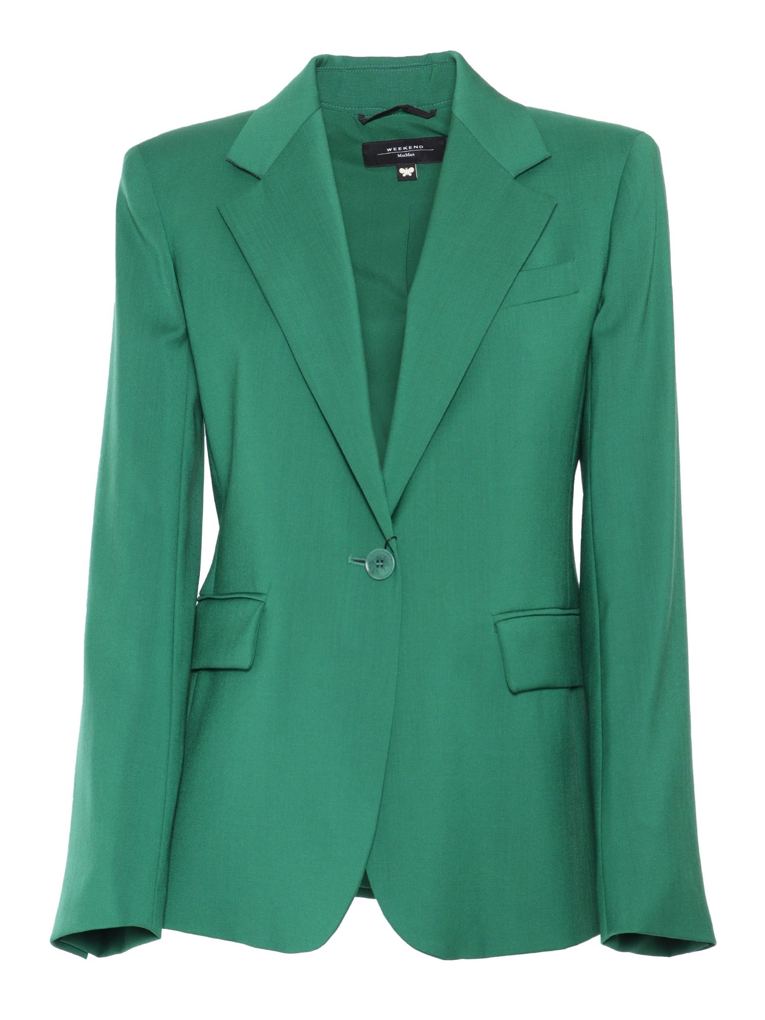 Shop Max Mara Lamine Green Jacket