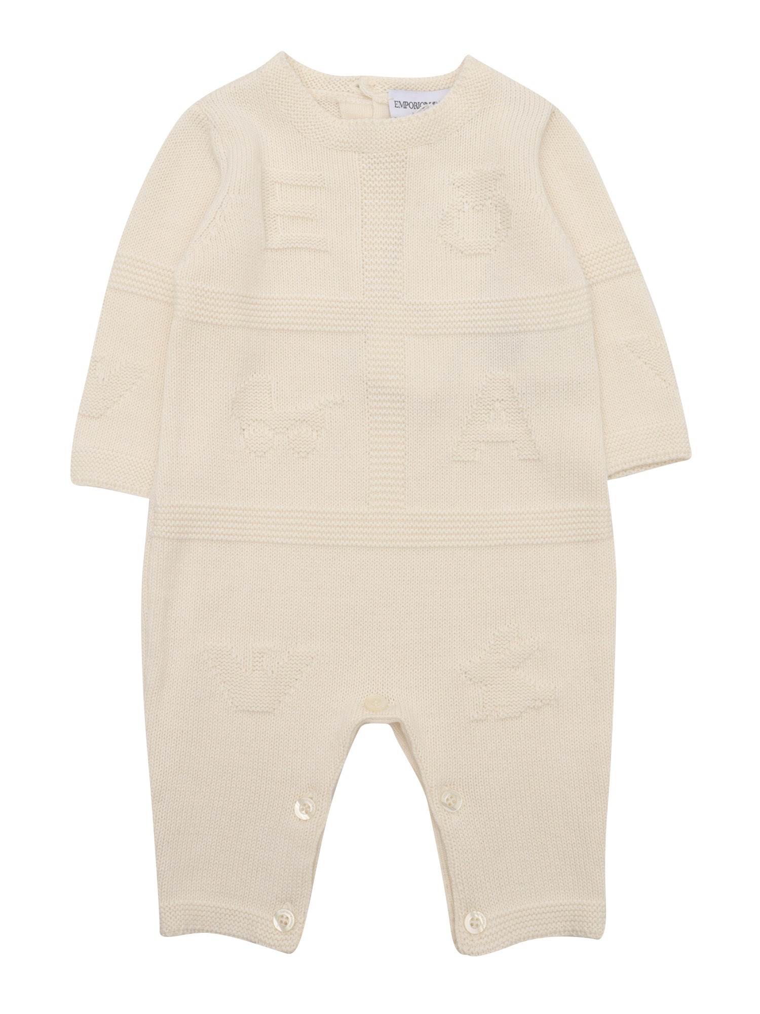 Emporio Armani Kids' Romper Suit In White