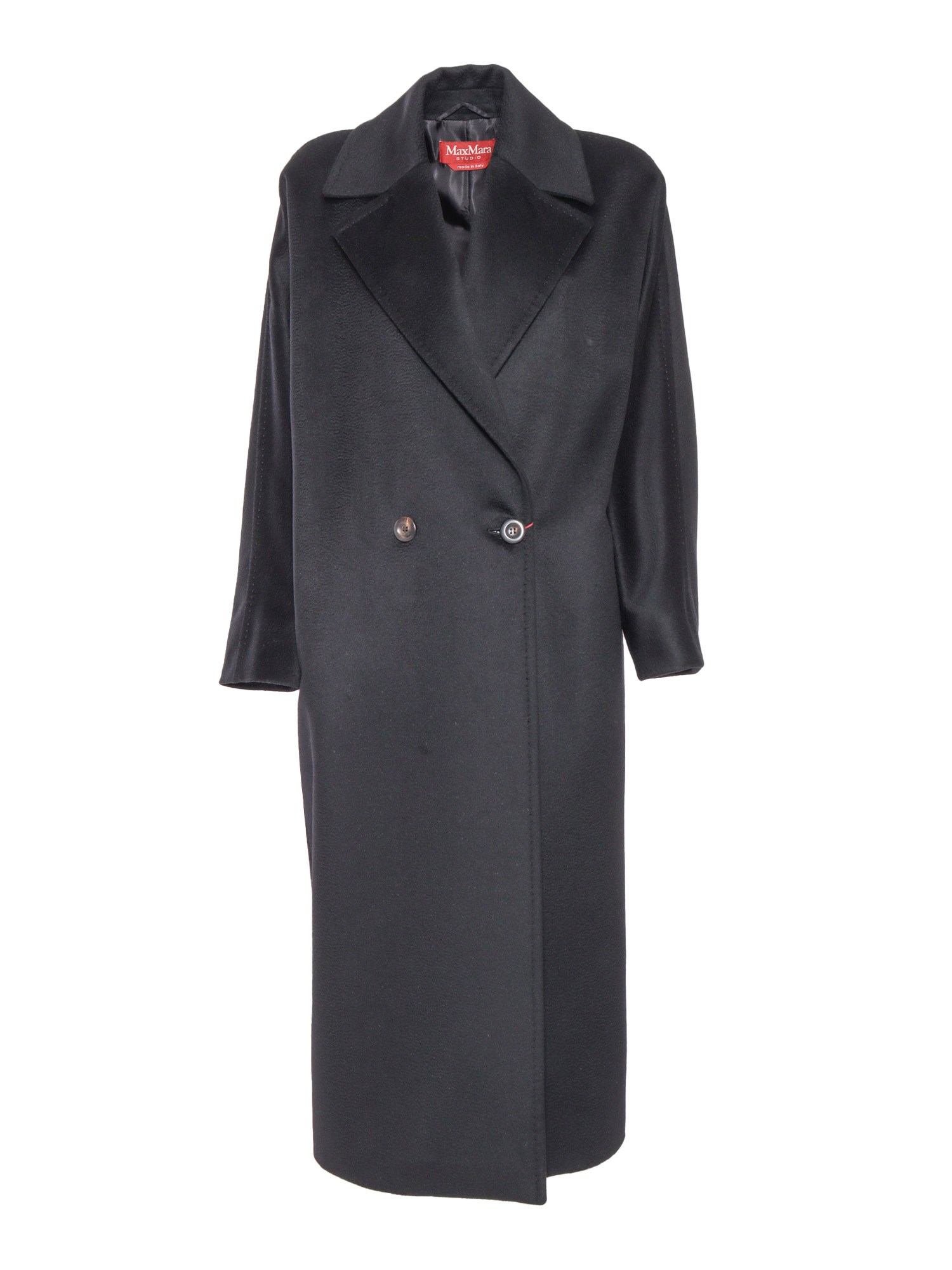 Shop Max Mara Erice Black Coat