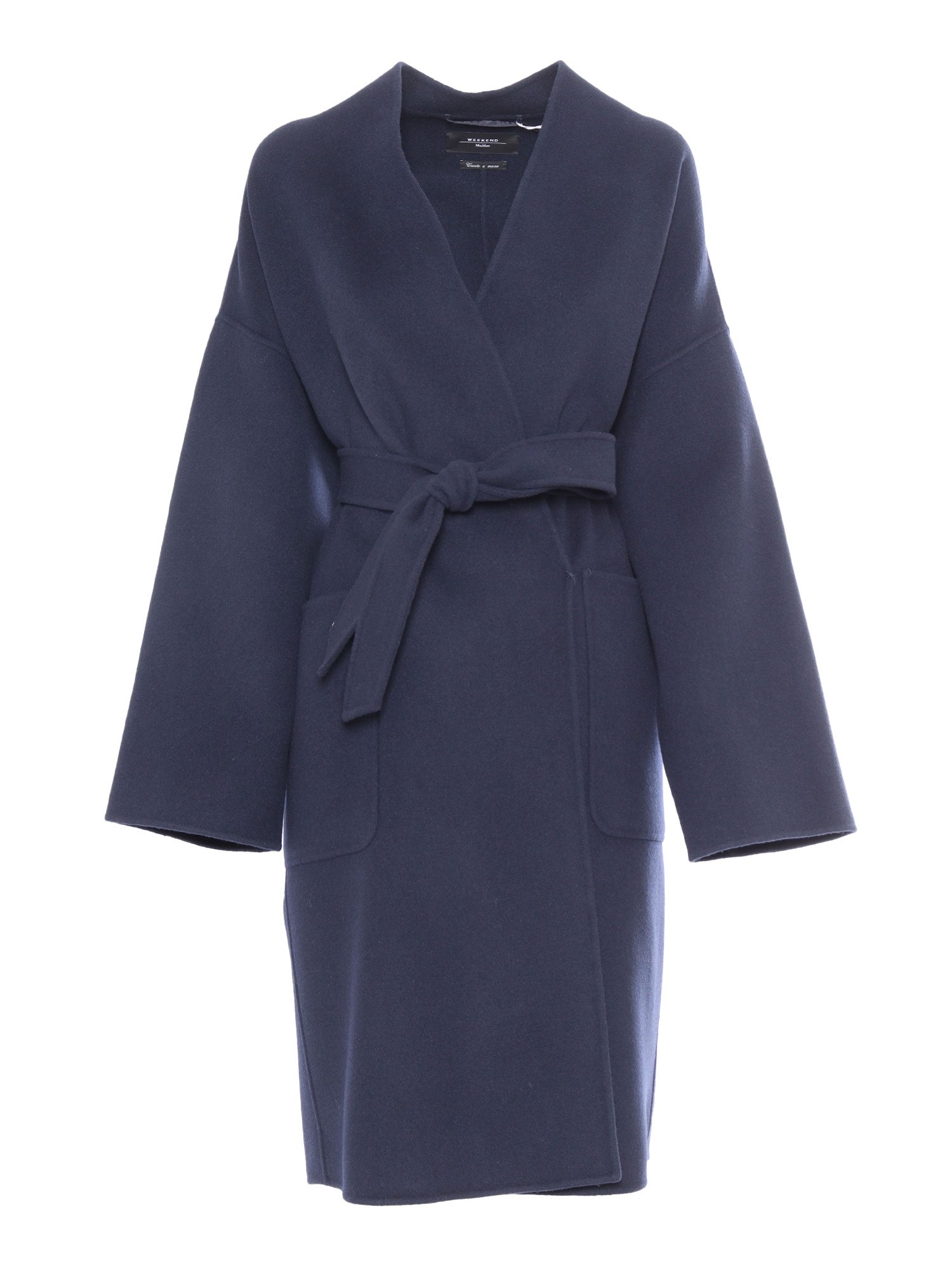 MAX MARA ERIS NAVY COAT 