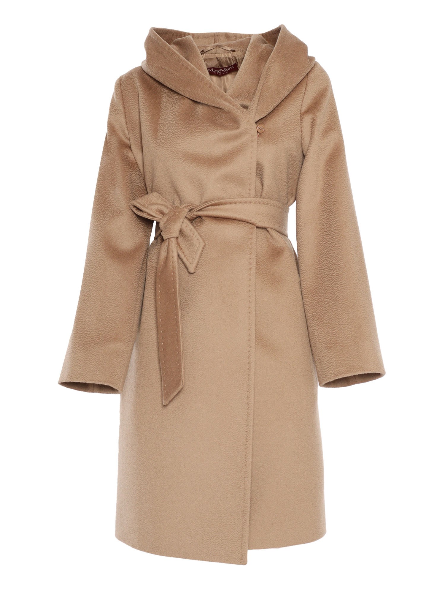 Shop Max Mara Newmang Camel Coat In Beige