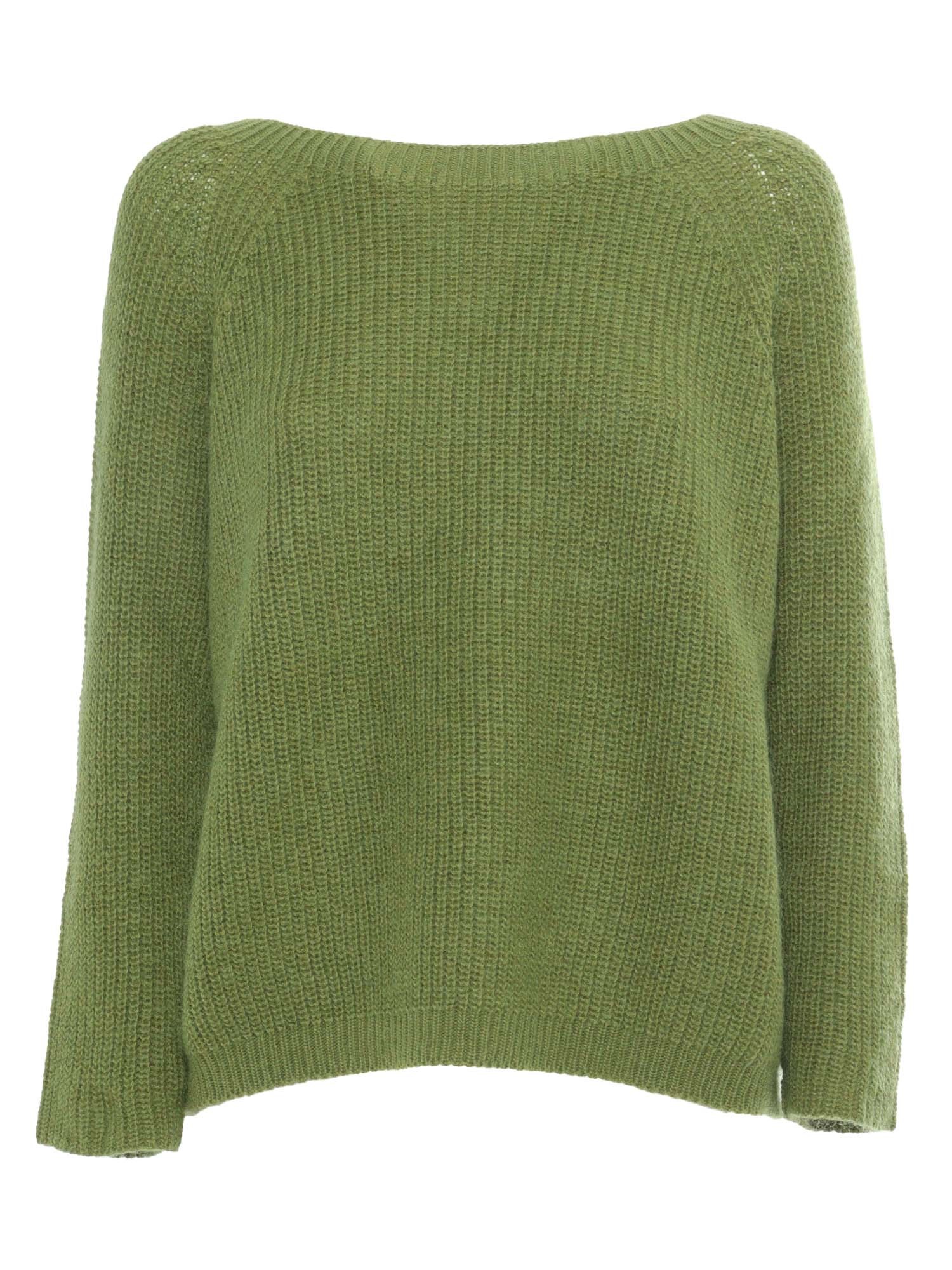 Shop Max Mara Xeno Green Sweater/tank/top