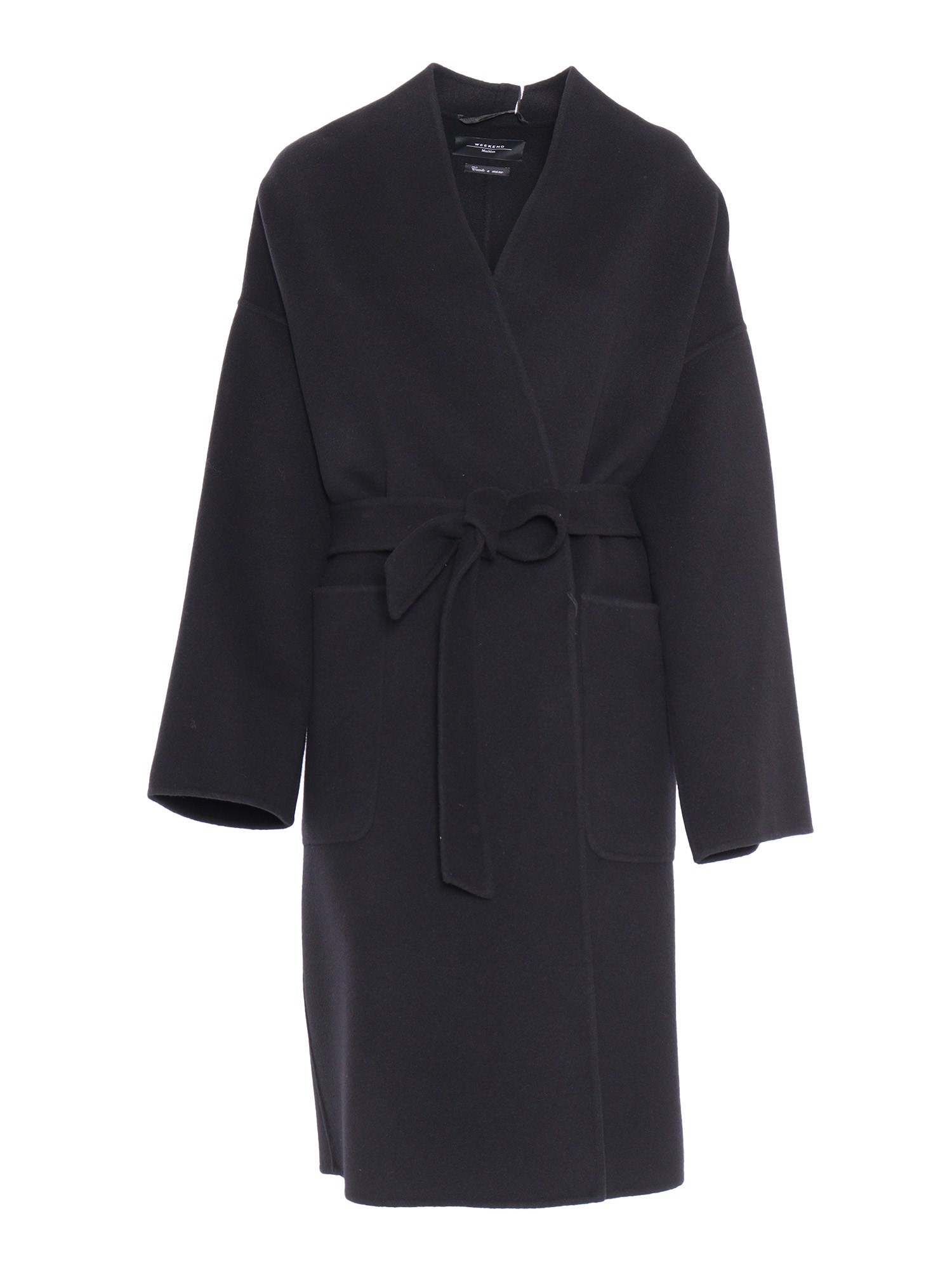 Max Mara Eris Black Coat In Black