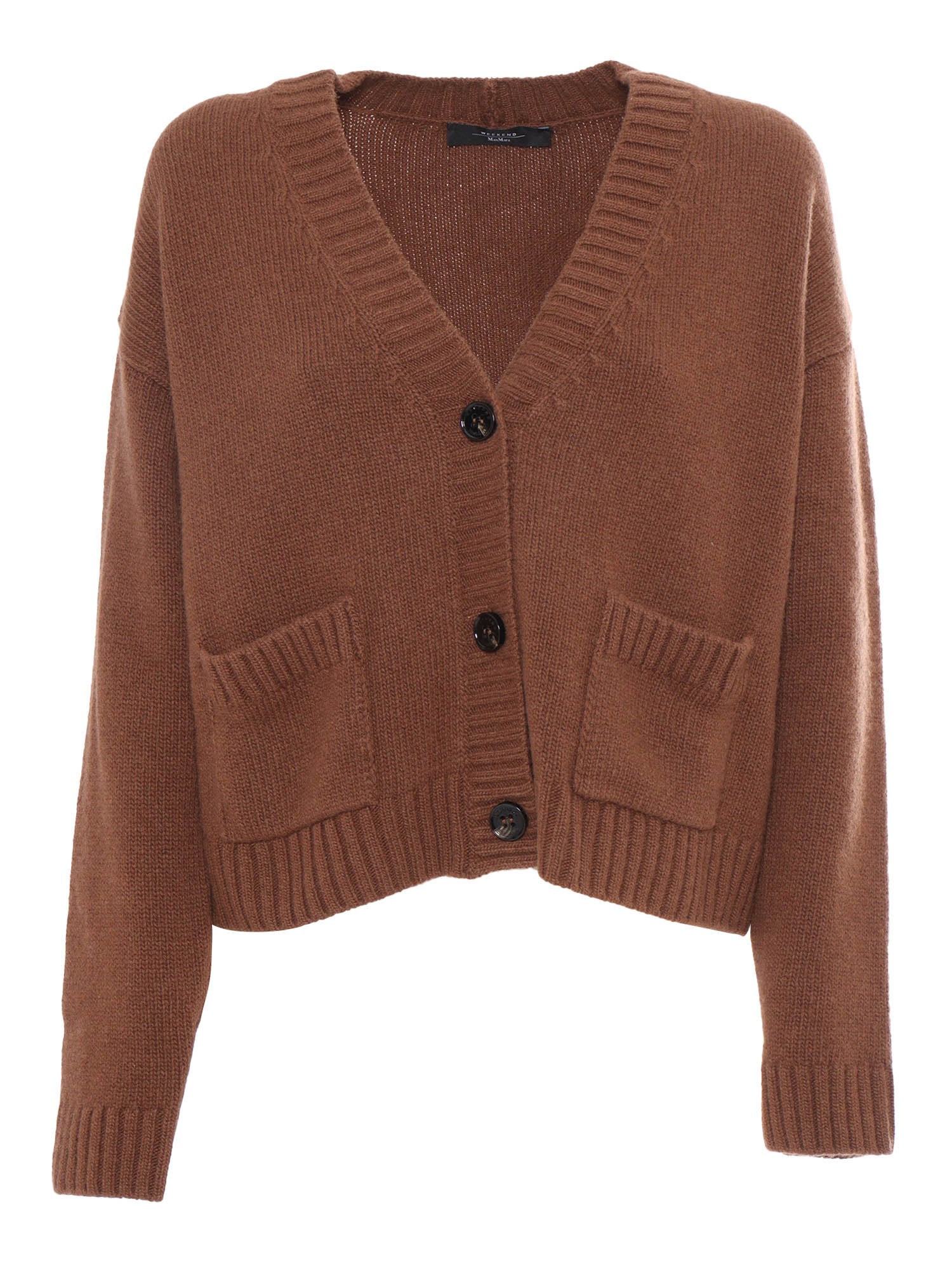 Shop Max Mara Arad Tobacco Cardigan In Brown