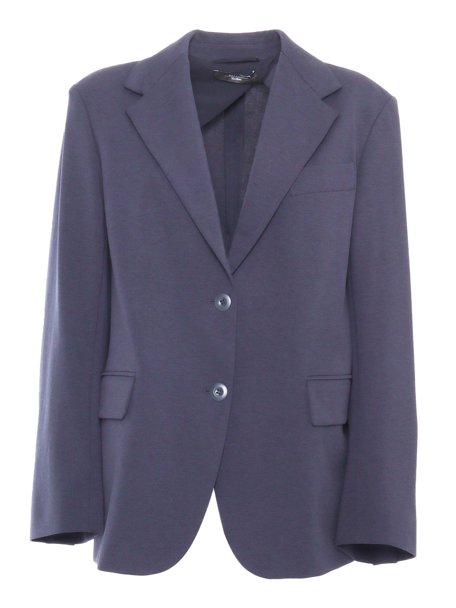 Shop Max Mara Erik Jersey Jacket In Blue