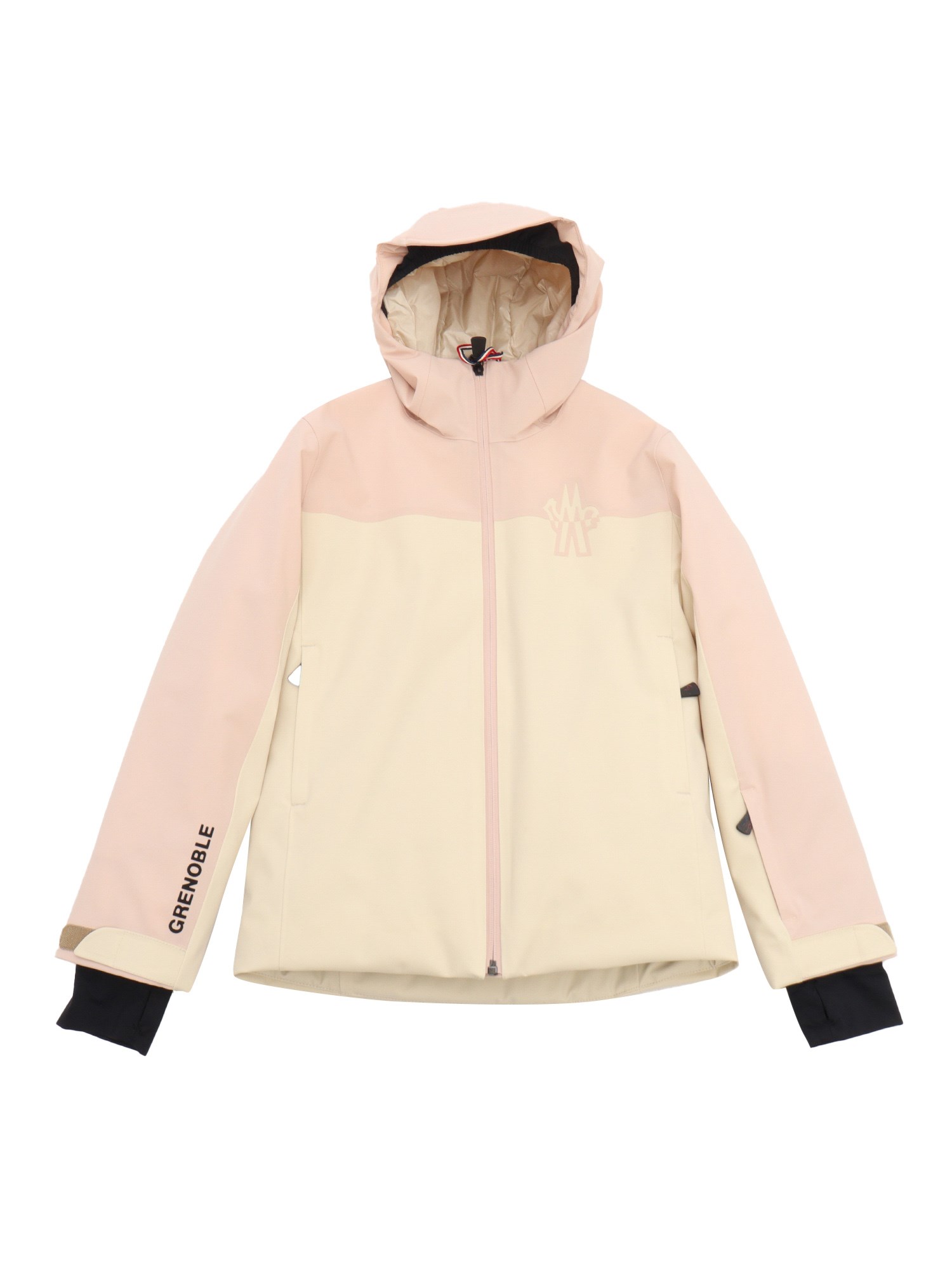 Shop Moncler Bouvreuil Jacket In Beige