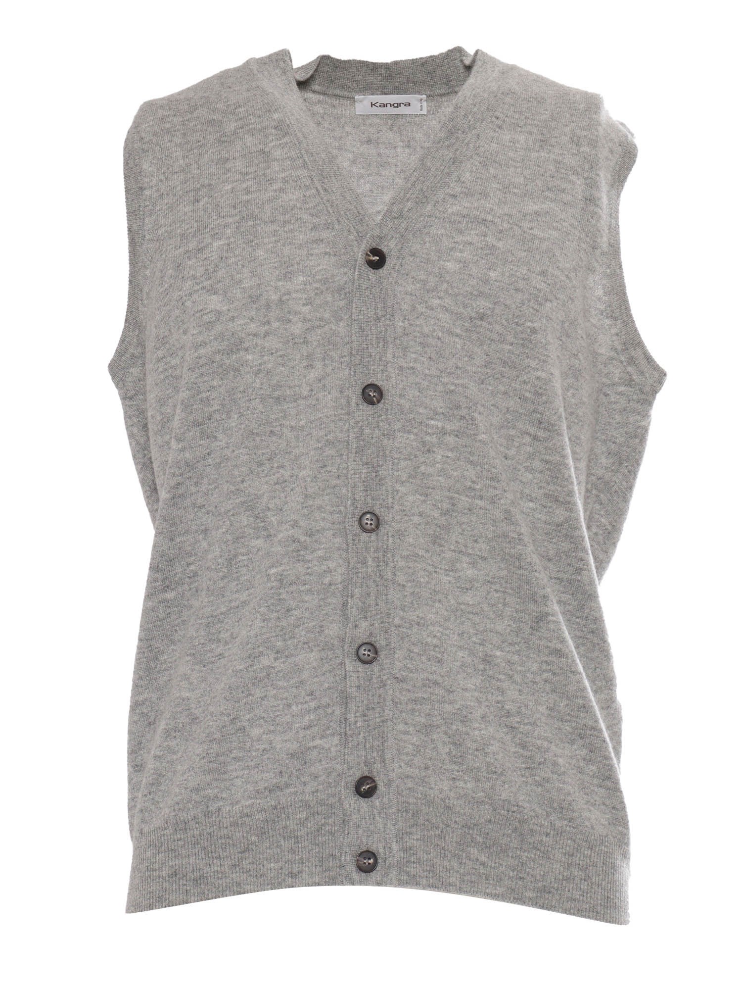 Shop Kangra Cashmere Sleveless Vest In White