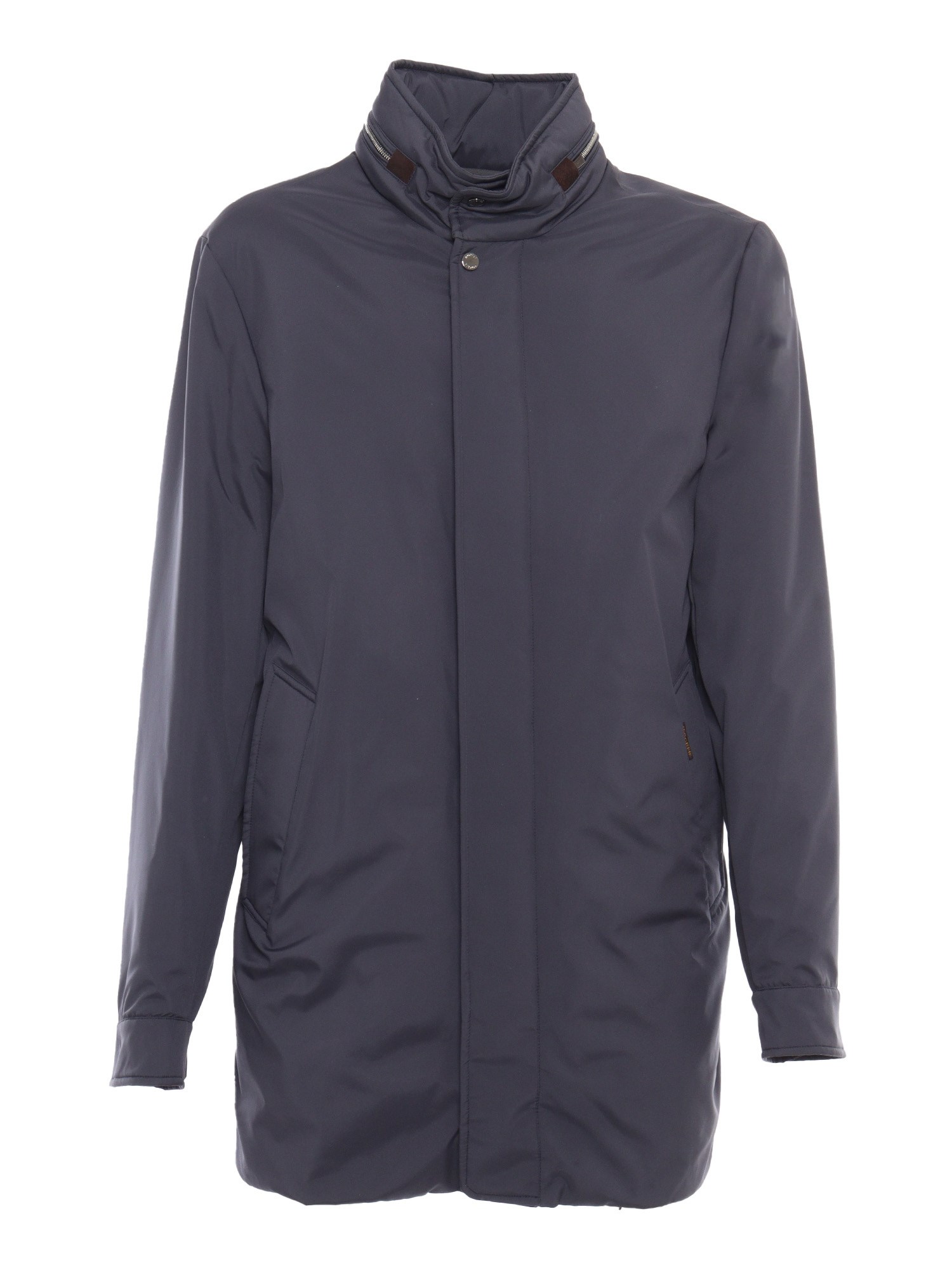 Shop Moorer Bracci-skt Jacket In Blue