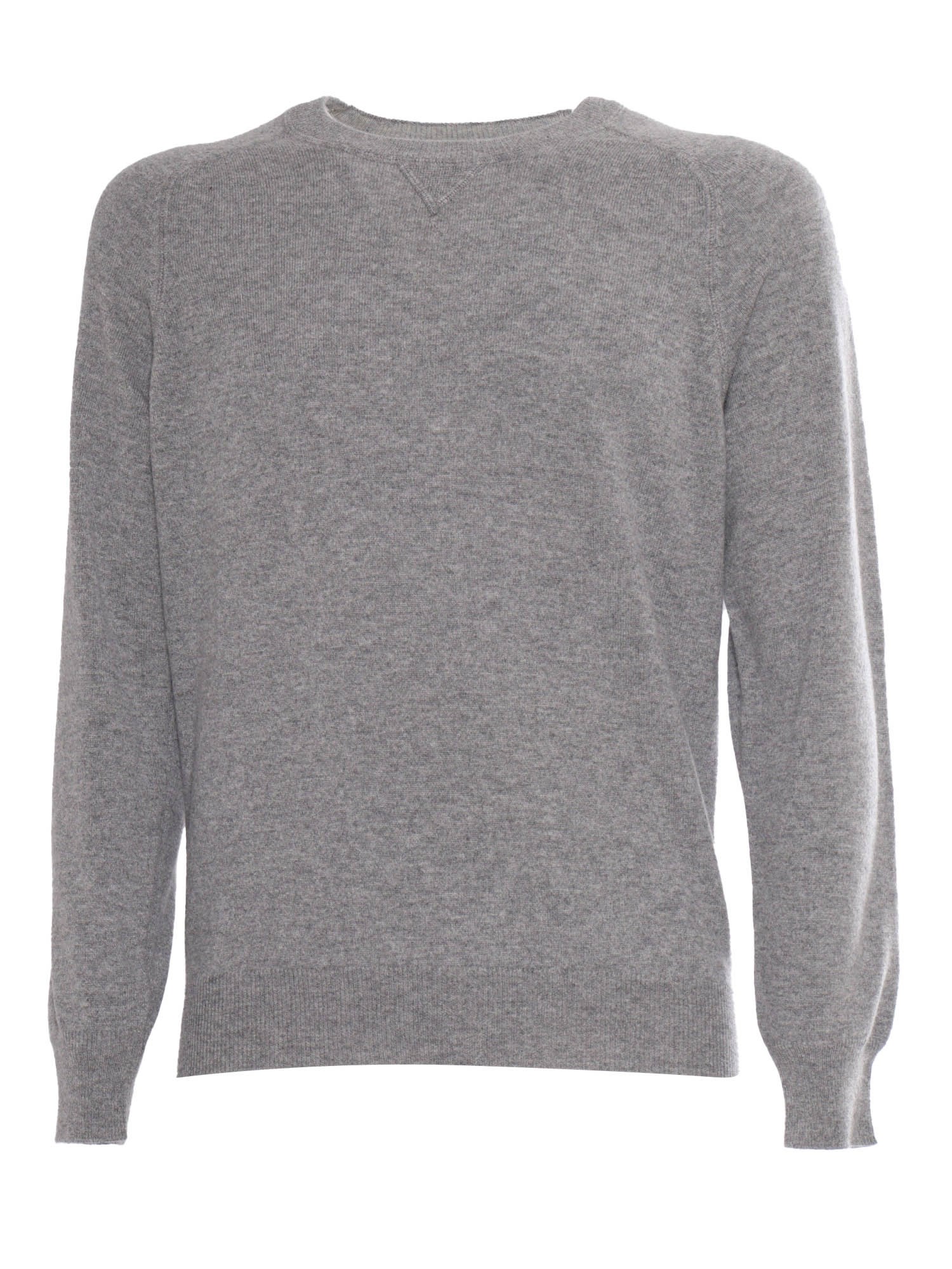 Shop Kangra Cashmere Crewneck Sweater In Gray