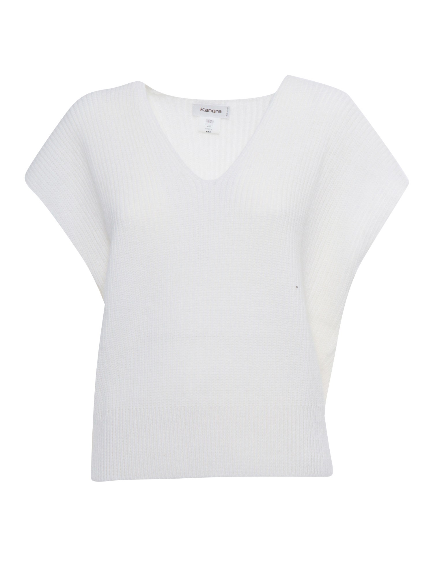 Shop Kangra Cashmere V-neck Vest In White