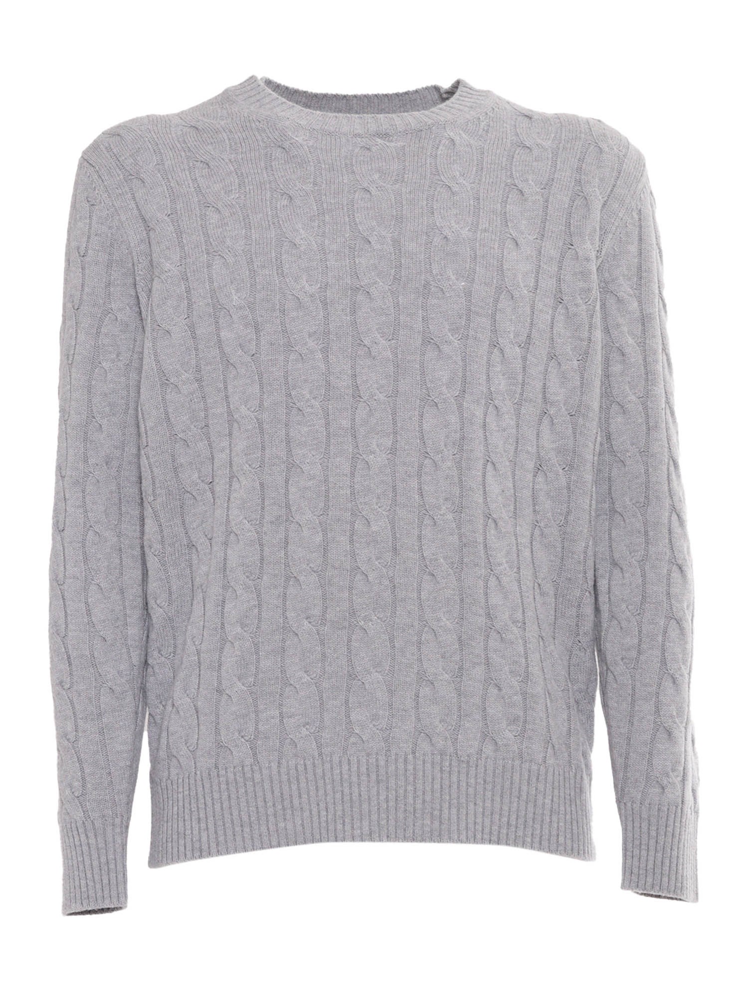 Shop Kangra Cashmere Ribbed Crewneck Sweater In White