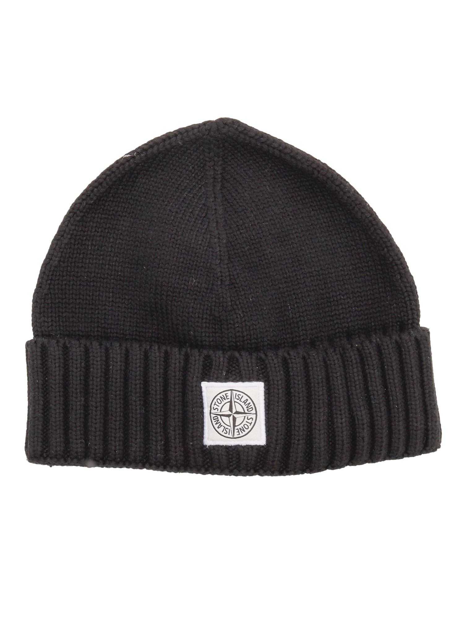 Shop Stone Island Beanie In Black