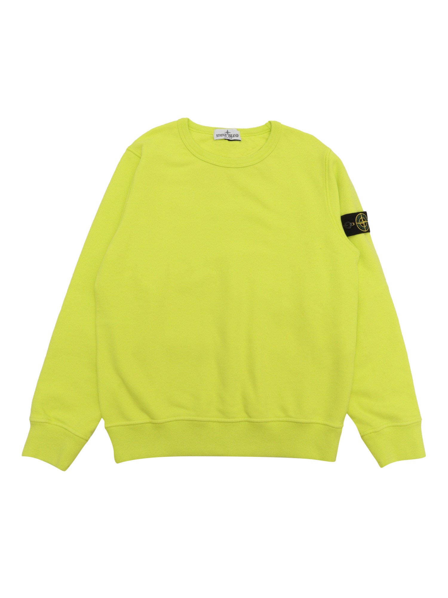 Shop Stone Island Sweatshirt In Yellow