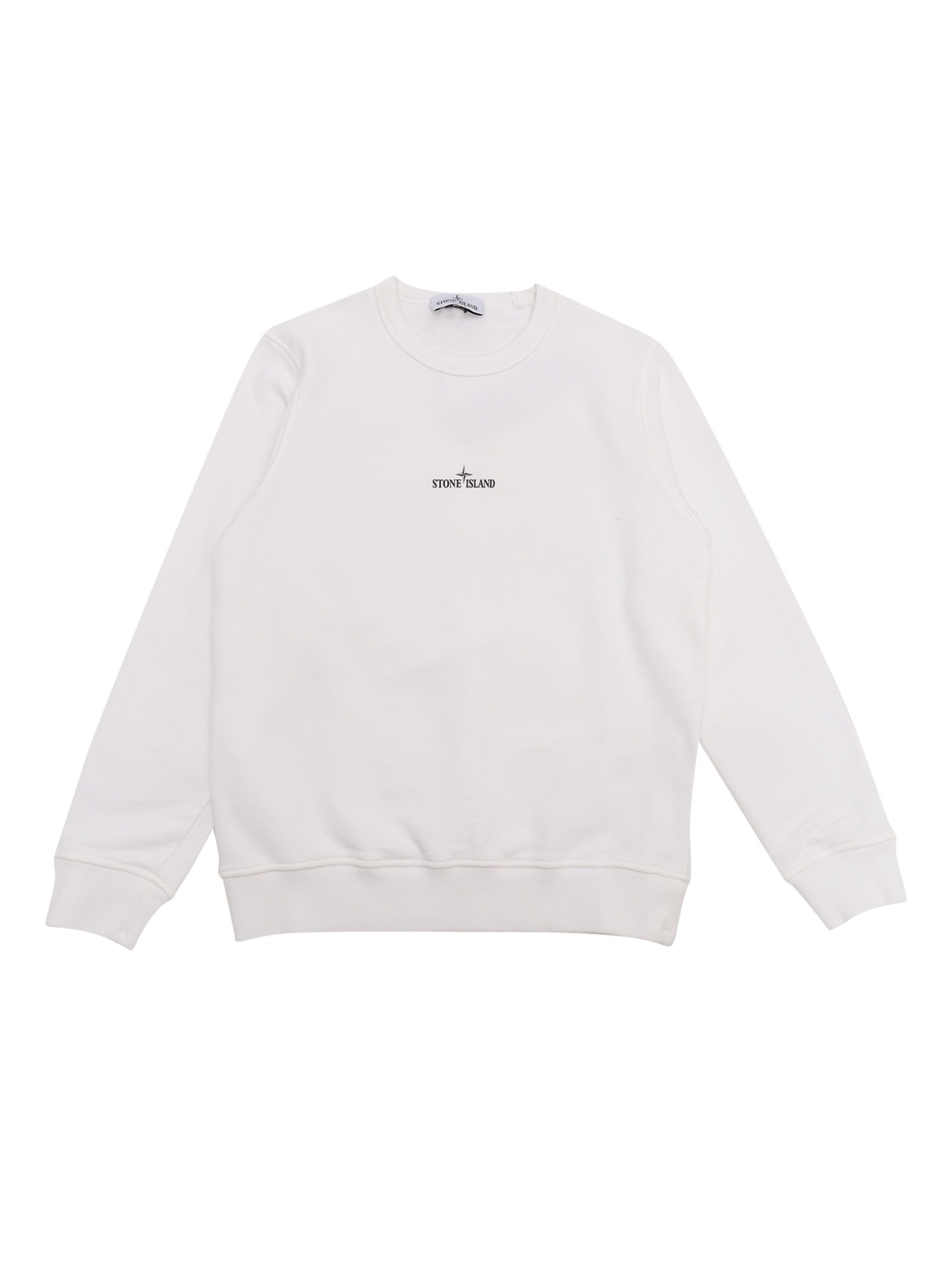 Shop Stone Island Sweatshirt In White