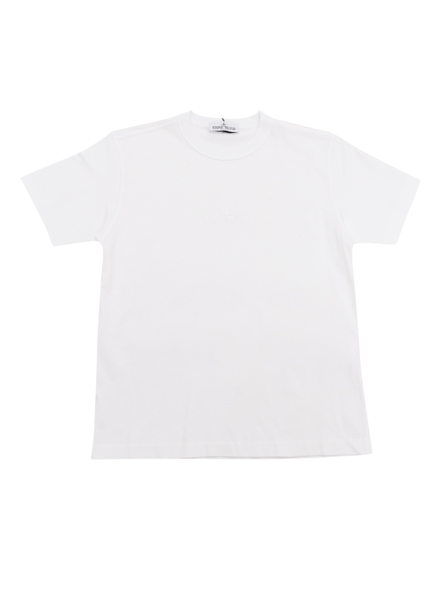 Shop Stone Island T-shirt In White