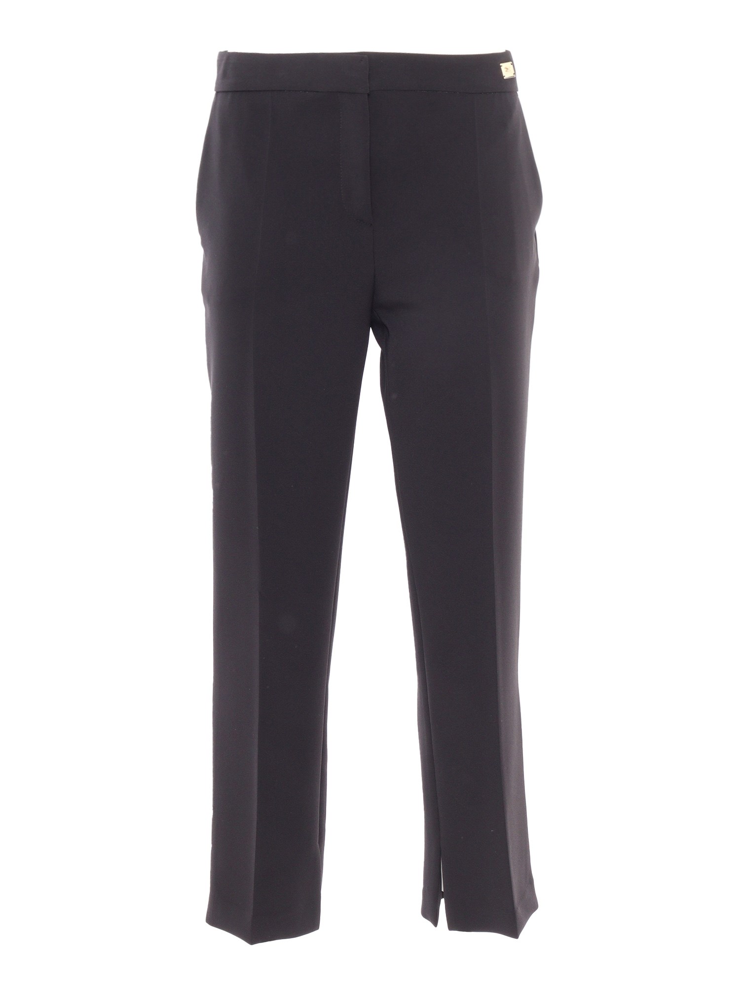 Shop Elisabetta Franchi Trousers In Black