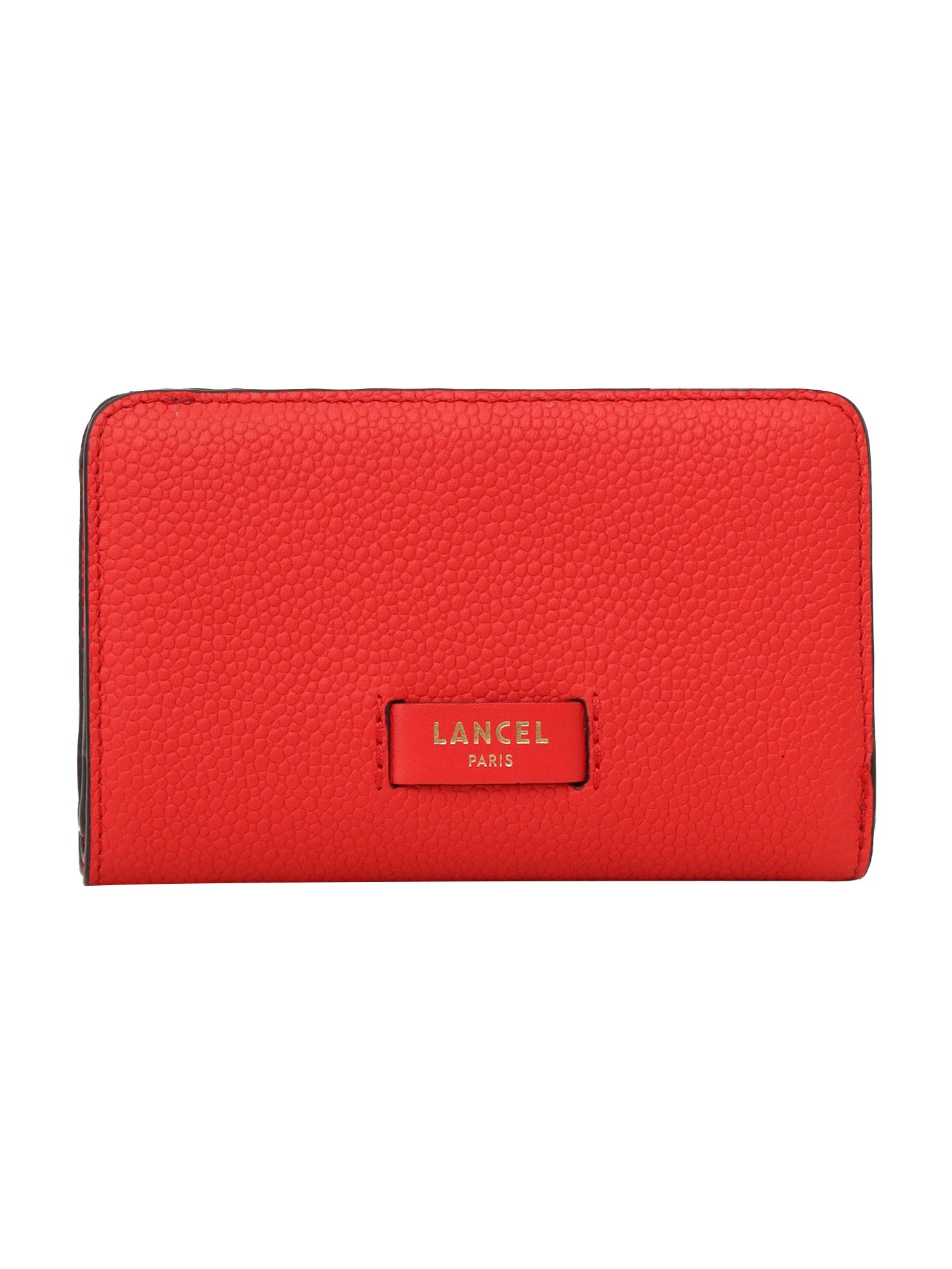 Shop Lancel Compact Wallet In Red