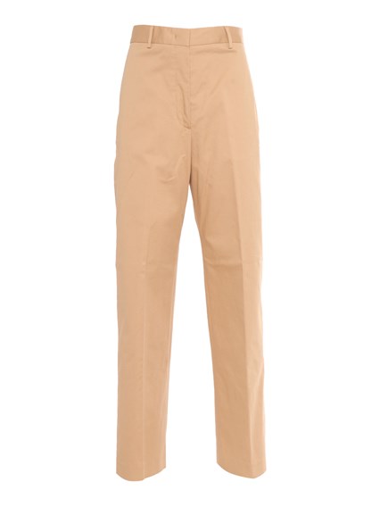 FABIANA FILIPPI COTTON GABARDINE WIDE LEG TROUSERS