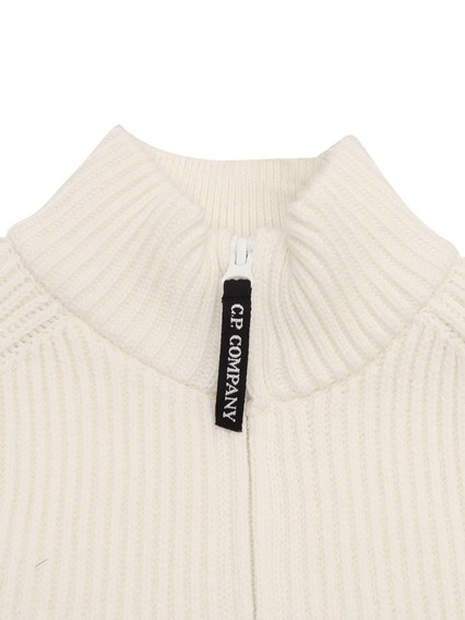 CP COMPANY KIDS ZIPPED SWEATER