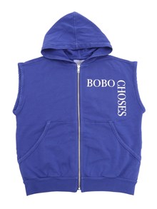 Bobo Choses Bobo Choses sleeveles zipped hoodie