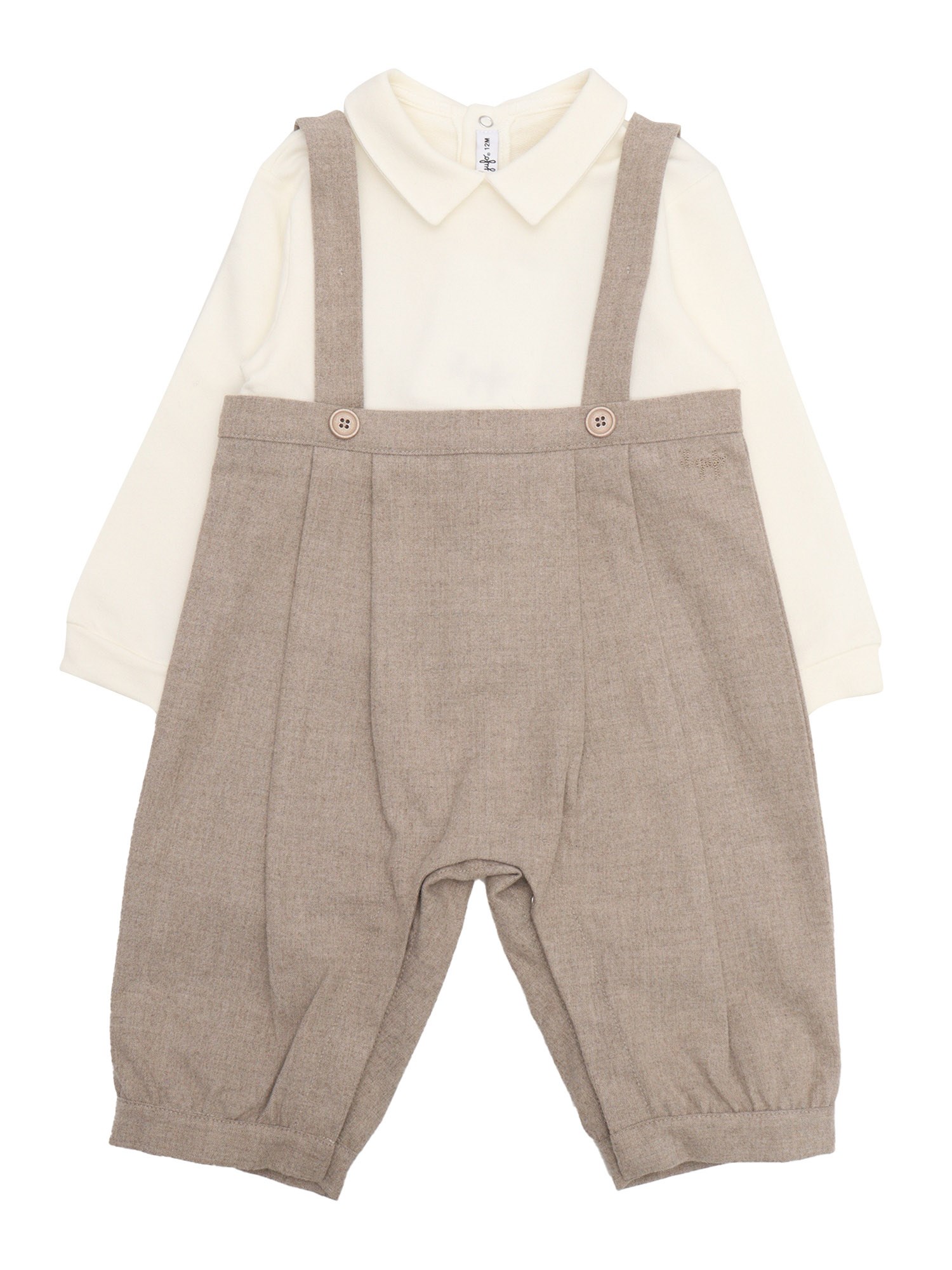 Shop Il Gufo Onesie In Brown