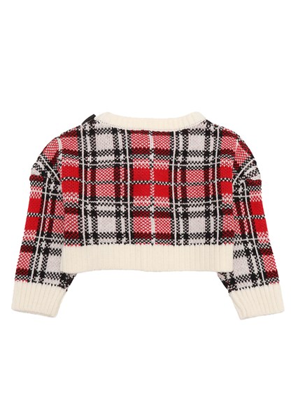 Monnalisa CARDIGAN TARTAN KNITWEAR