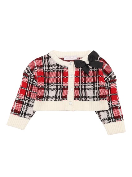 Monnalisa CARDIGAN TARTAN KNITWEAR