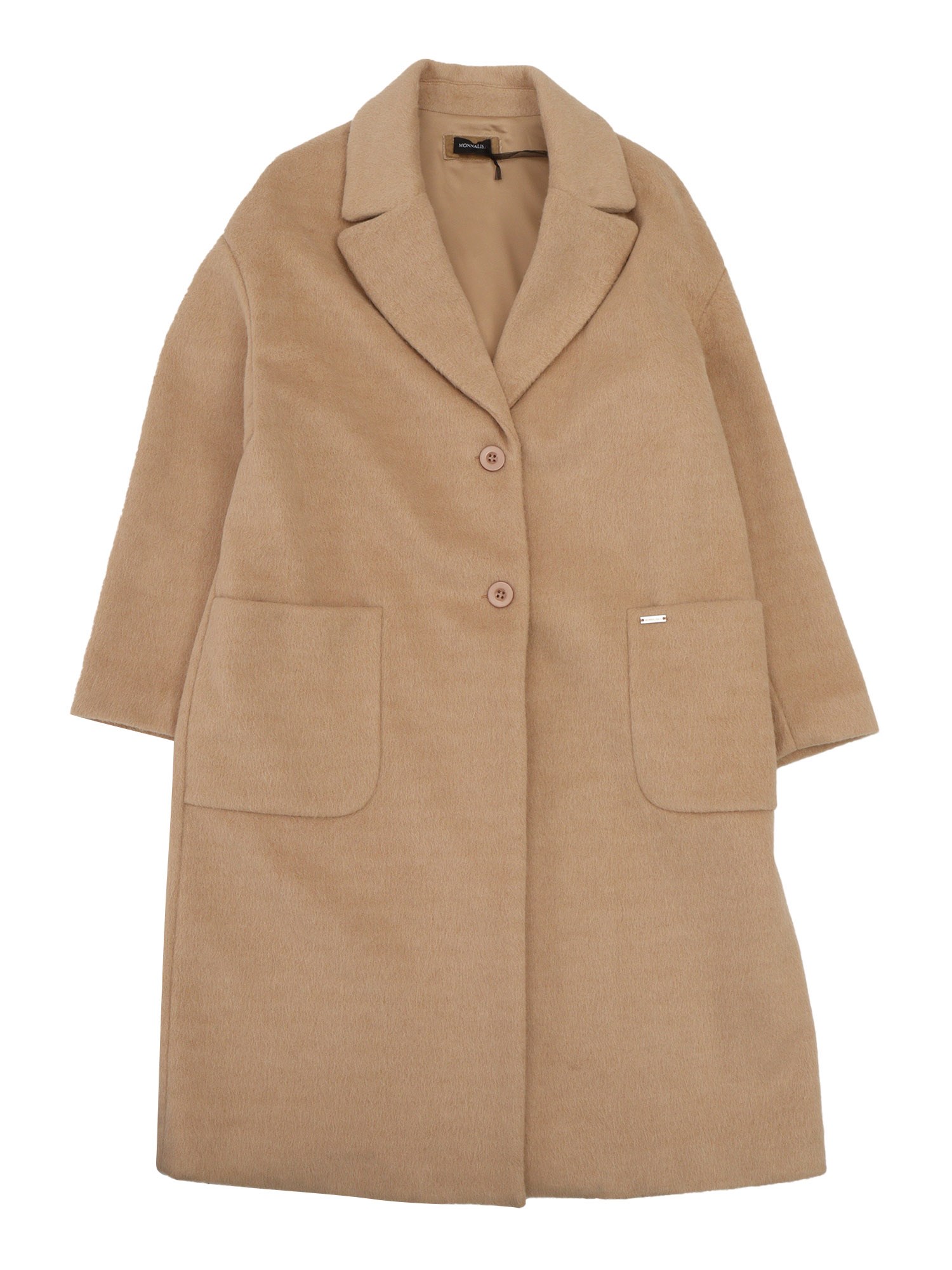 Shop Monnalisa Coat In Beige