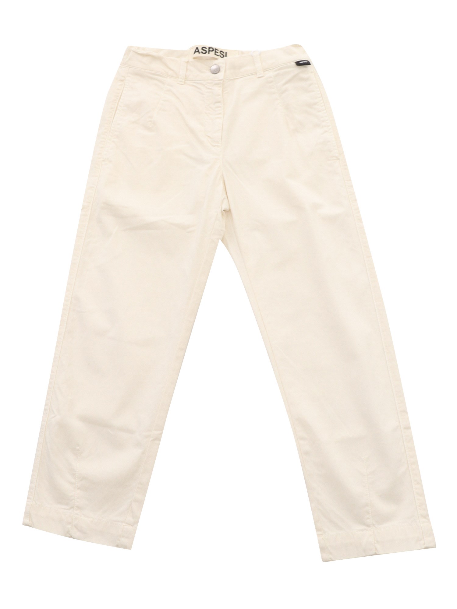 Shop Aspesi Pants In White