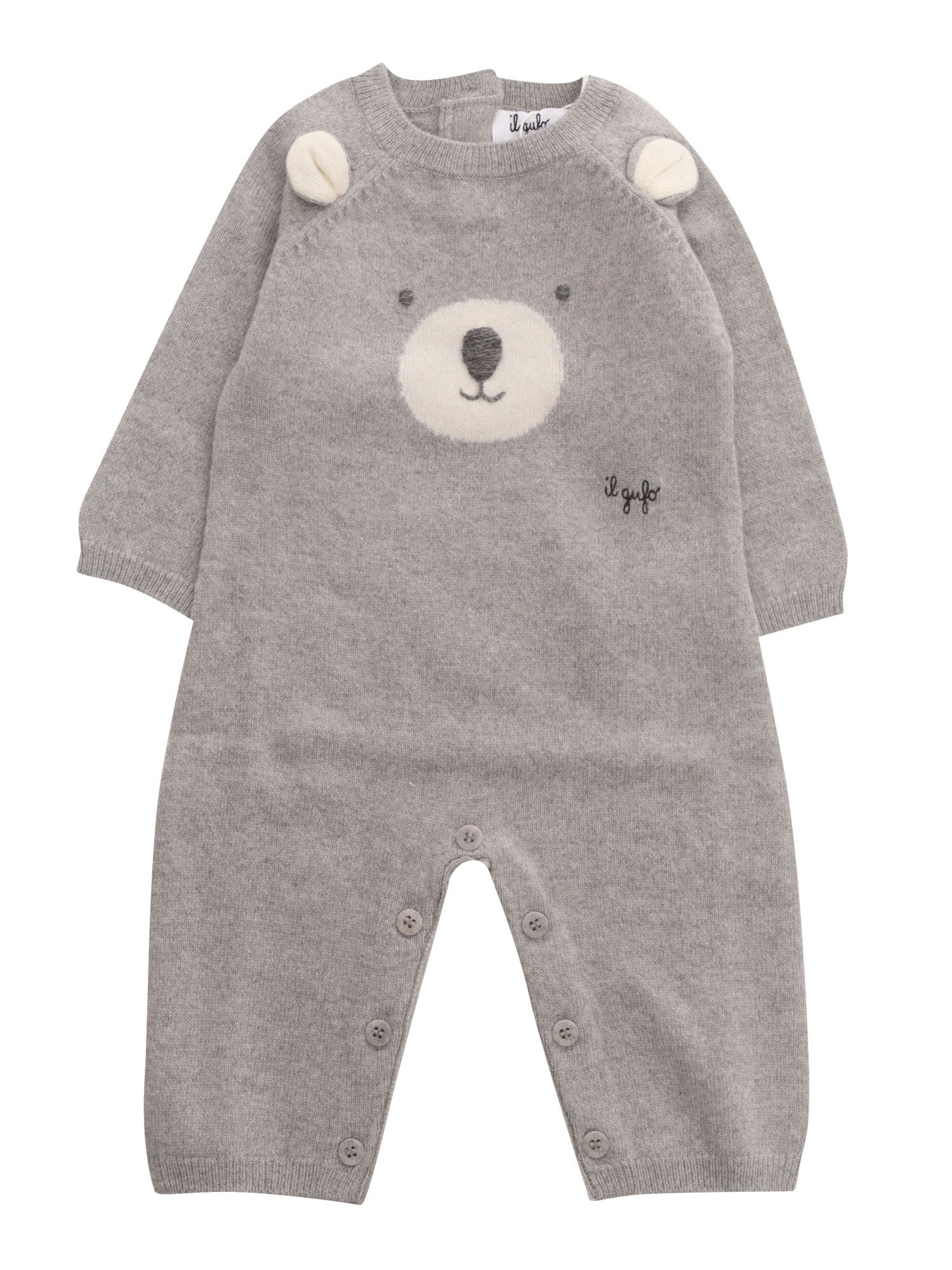 Shop Il Gufo Onesie In Gray