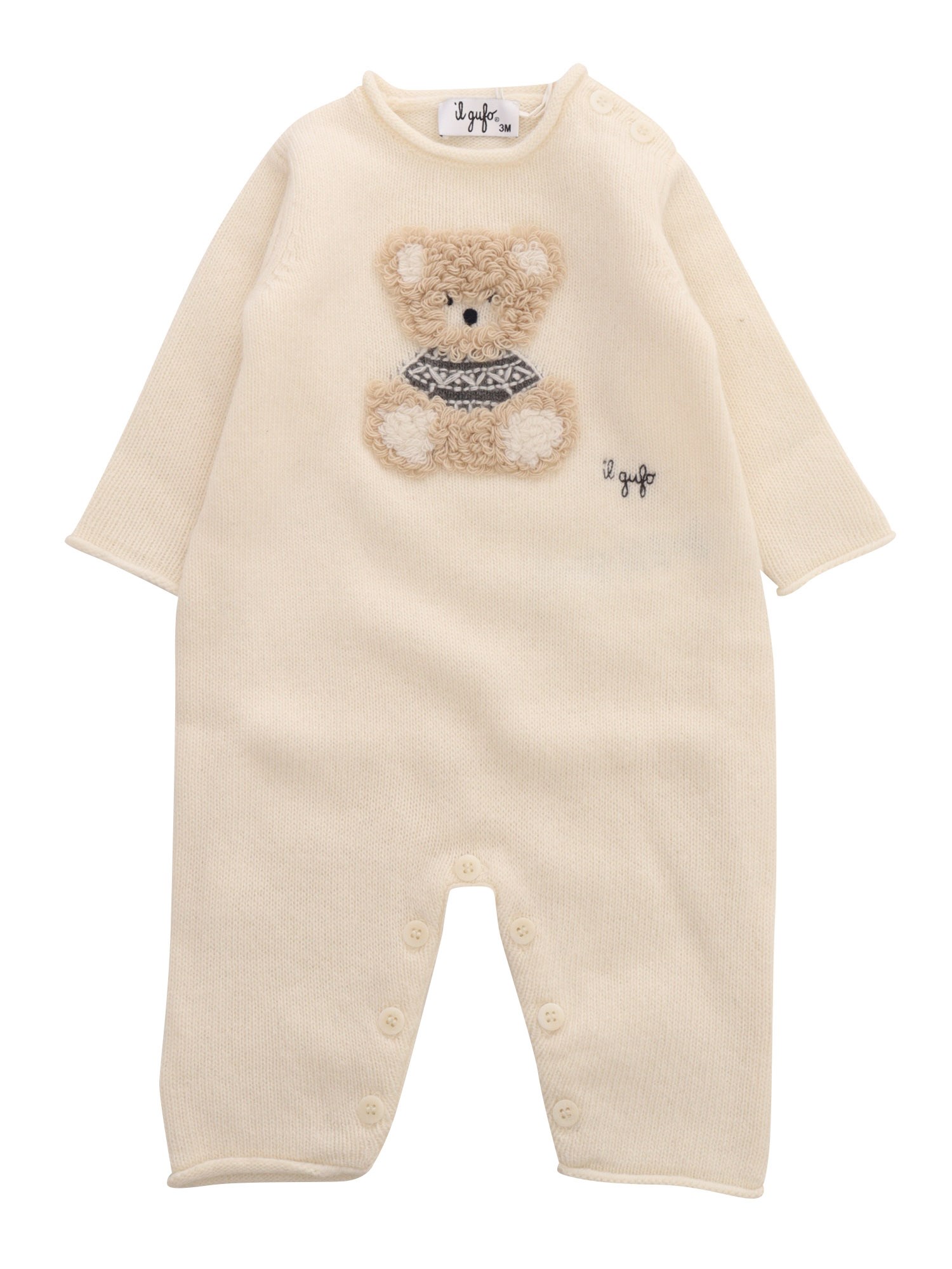 Shop Il Gufo Onesie In White