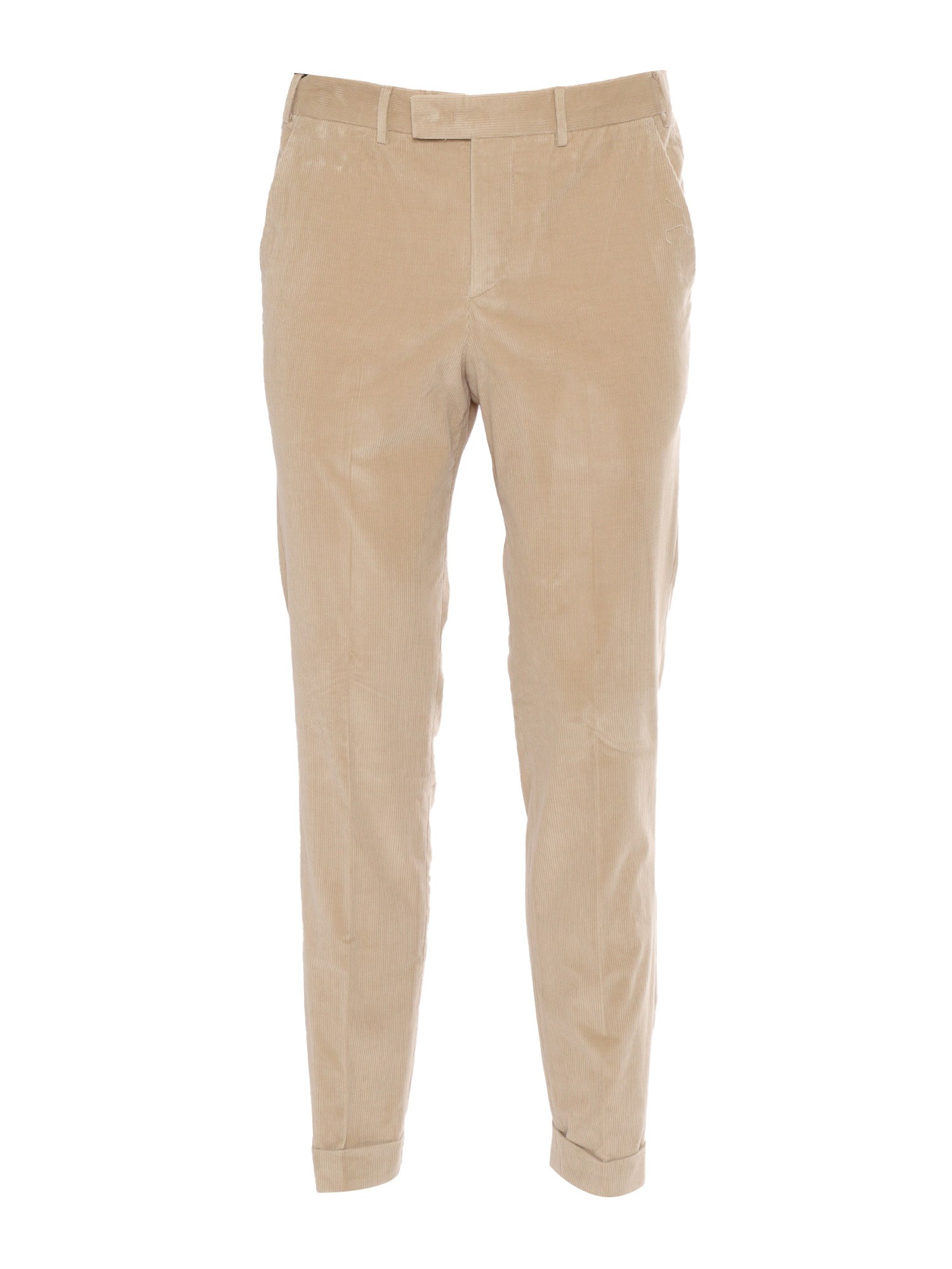 Pt01 Master, Flat Front, Diagonal Pockets, Flap Back Pockets, Turn-up In Multi