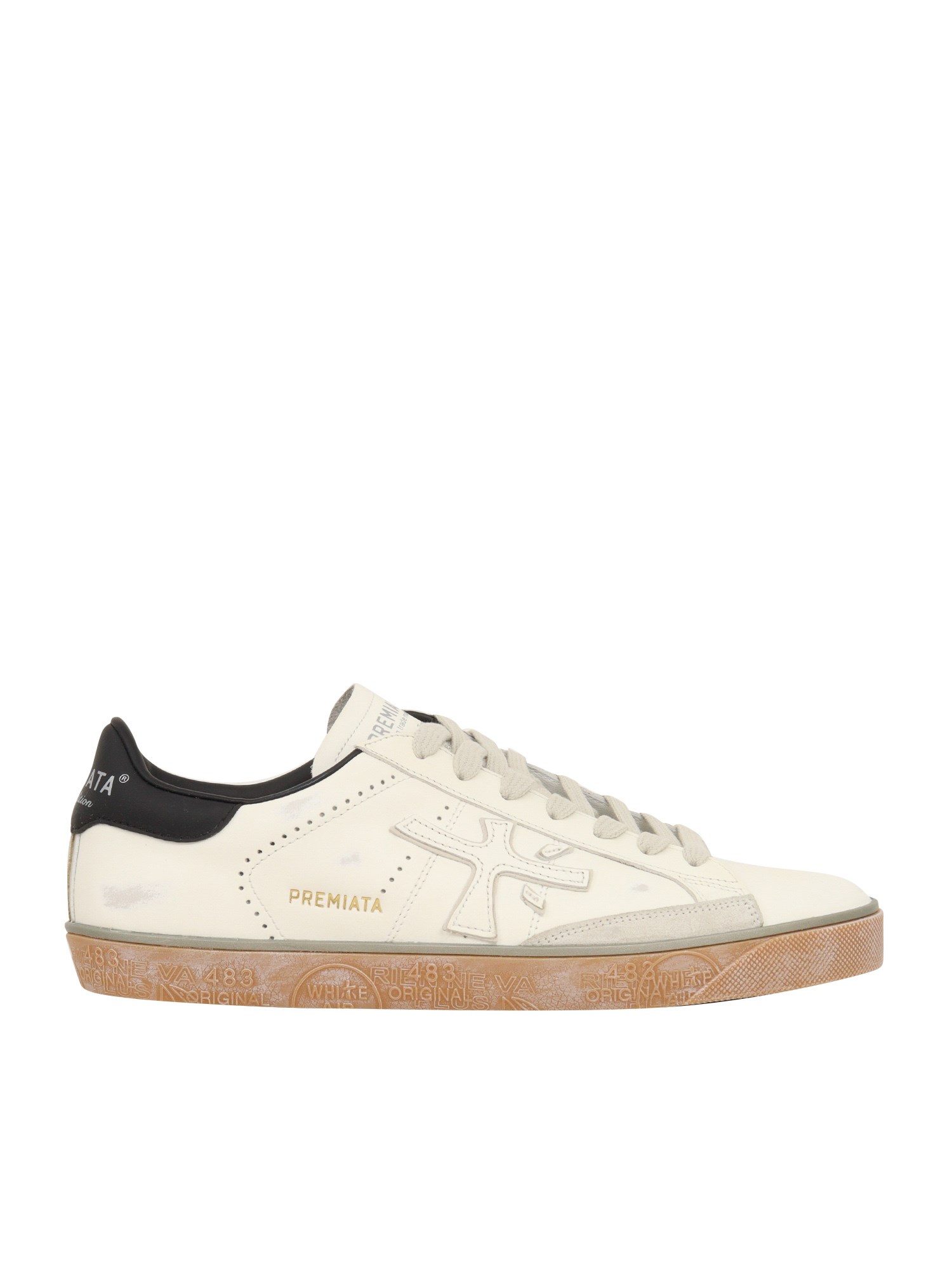 Shop Premiata Sneakers In White