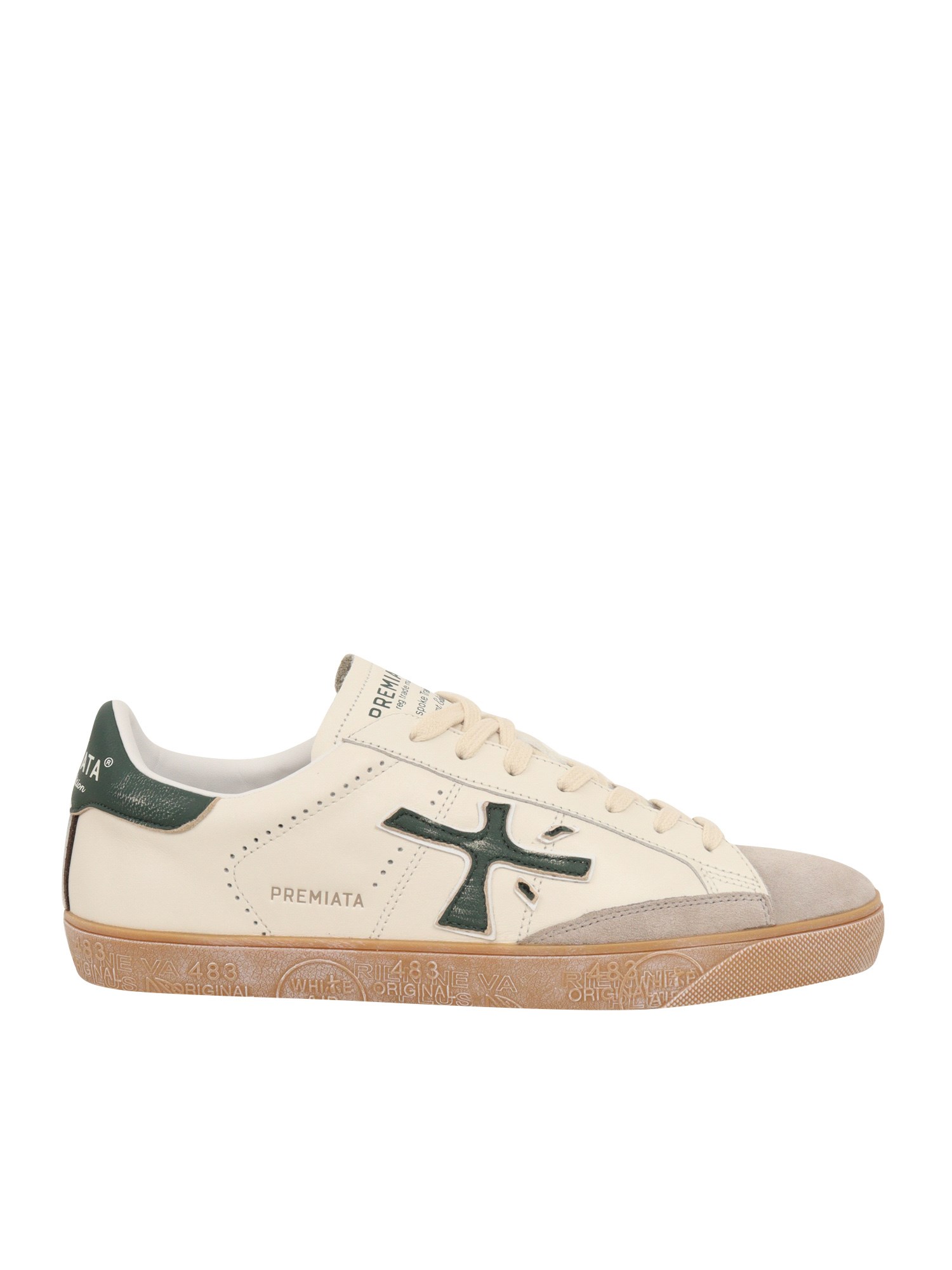 Shop Premiata Sneakers In White