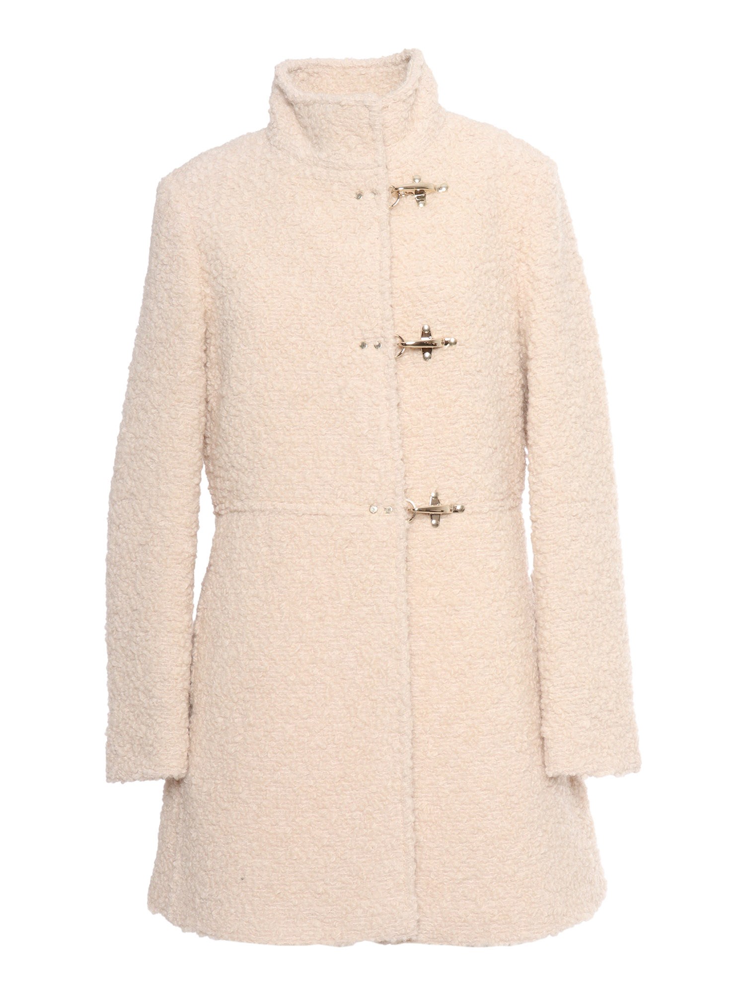 Fay Beige Virgin Wool Blend Virginia Coat In White