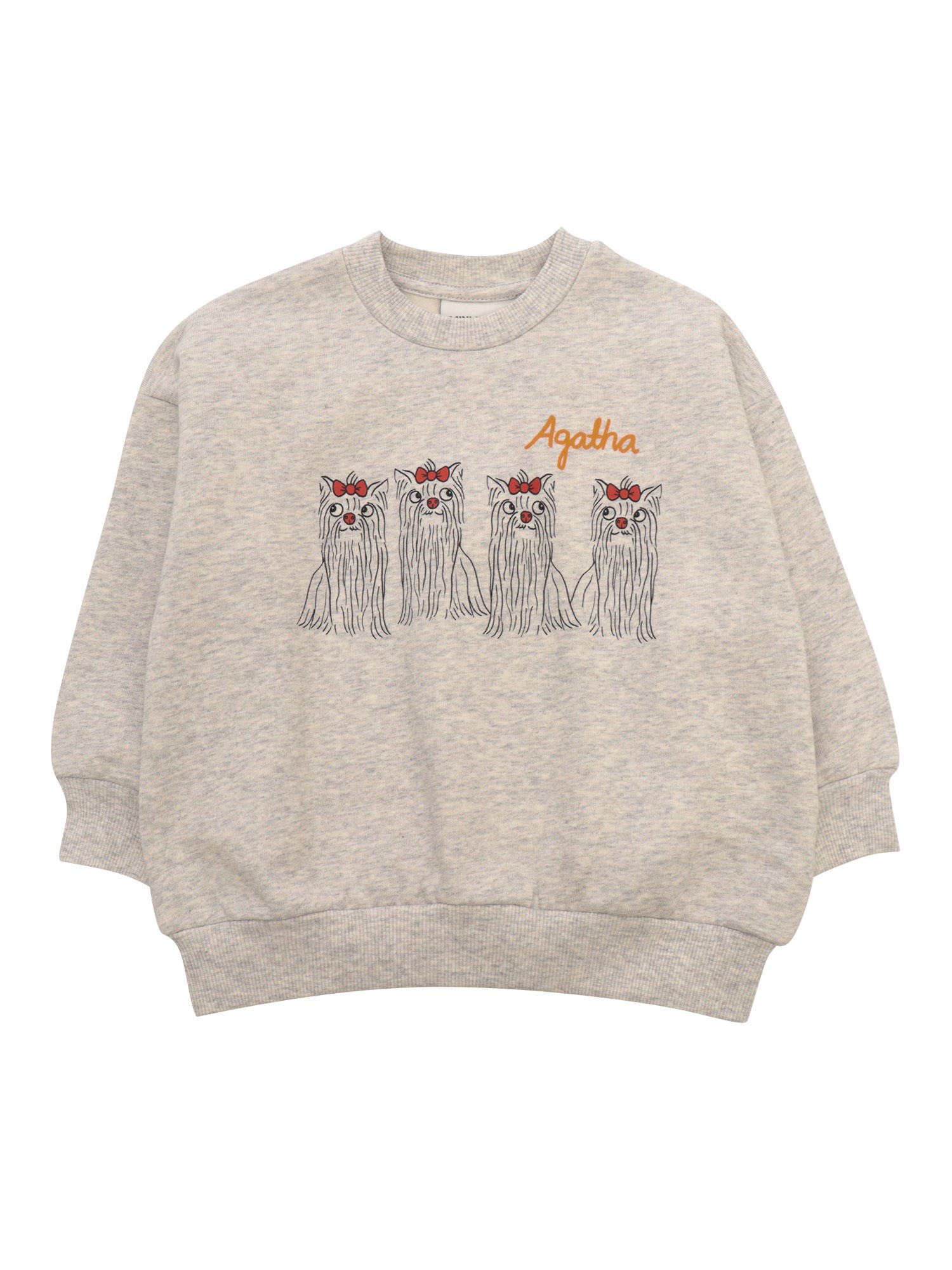 Shop Mini Rodini Agatha Dogs Sp Sweatshirt In Gray