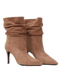 VIA ROMA 15 Stivale marrone arricciato