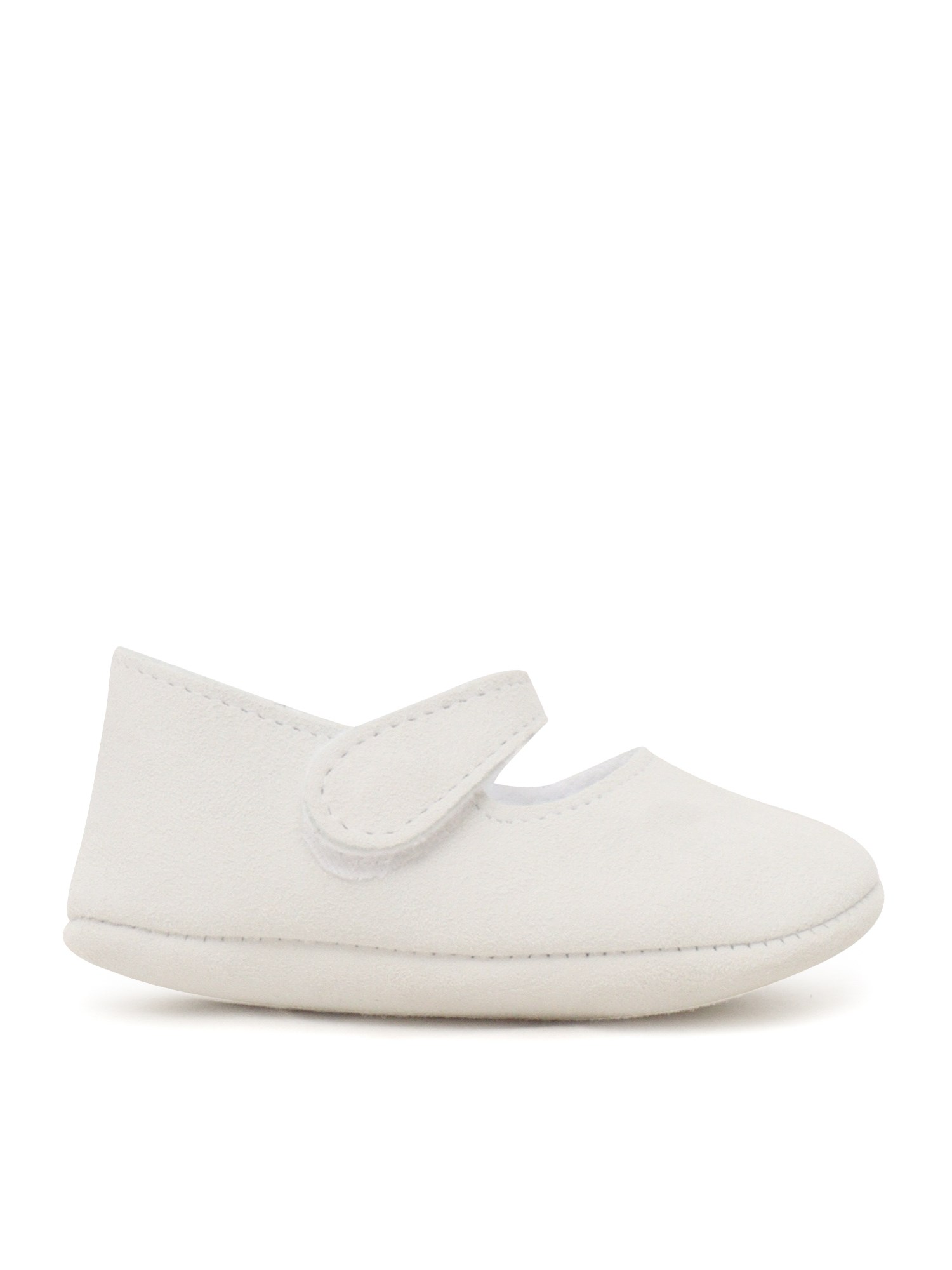 Shop Paz Rodriguez Woven Newborn Shoes "esencial" In White