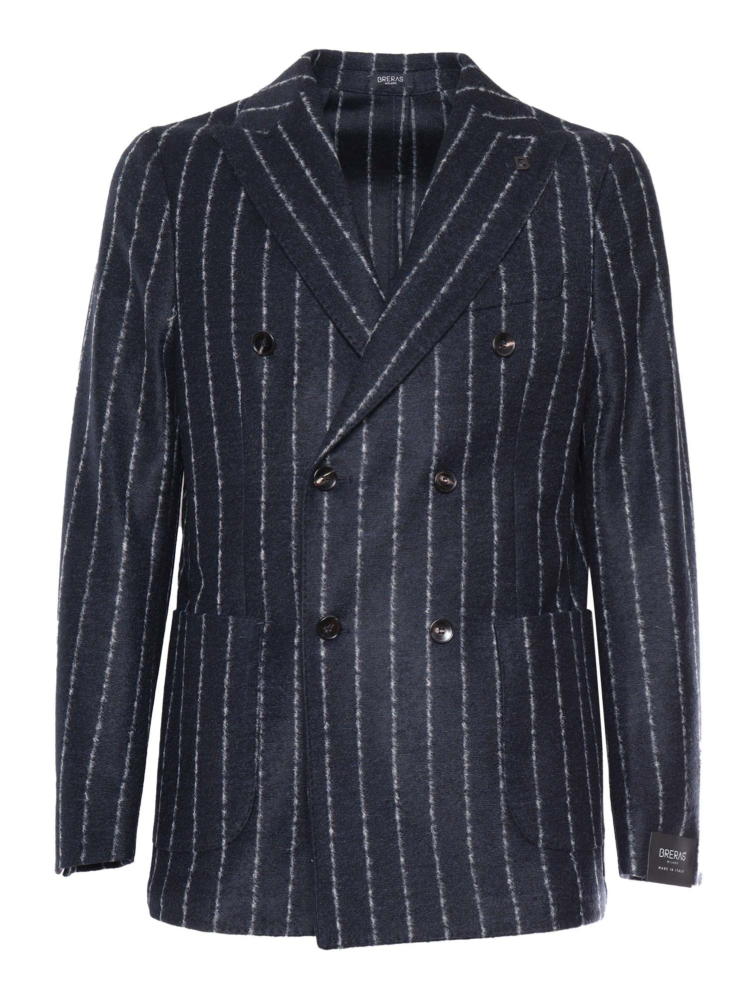 Shop Breras Milano Man Jacket In Blue