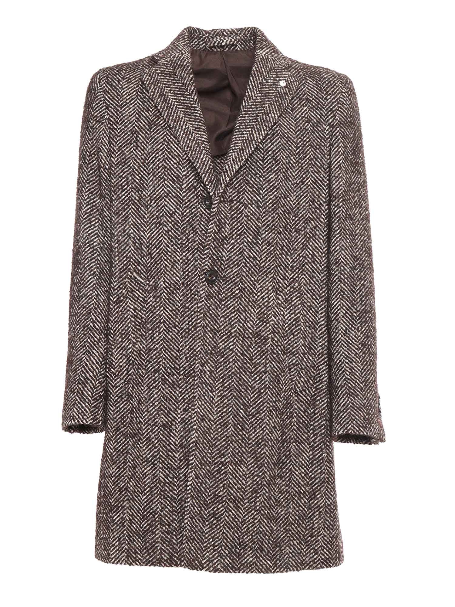 Shop Brando-lubiam Coat In Brown