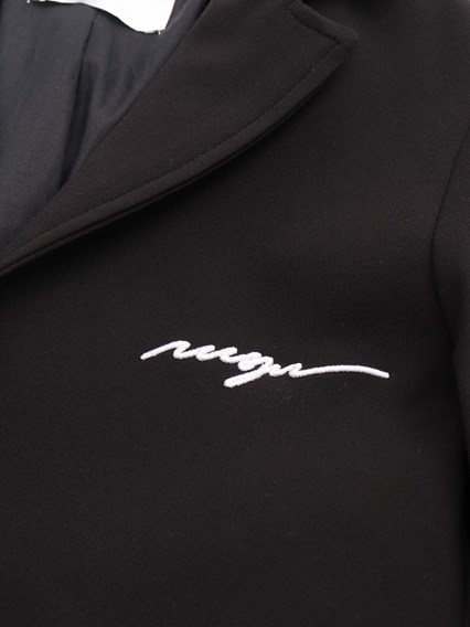 Msgm FABRIC TECNICAL BLAZER  GIRL NERO/BLACK